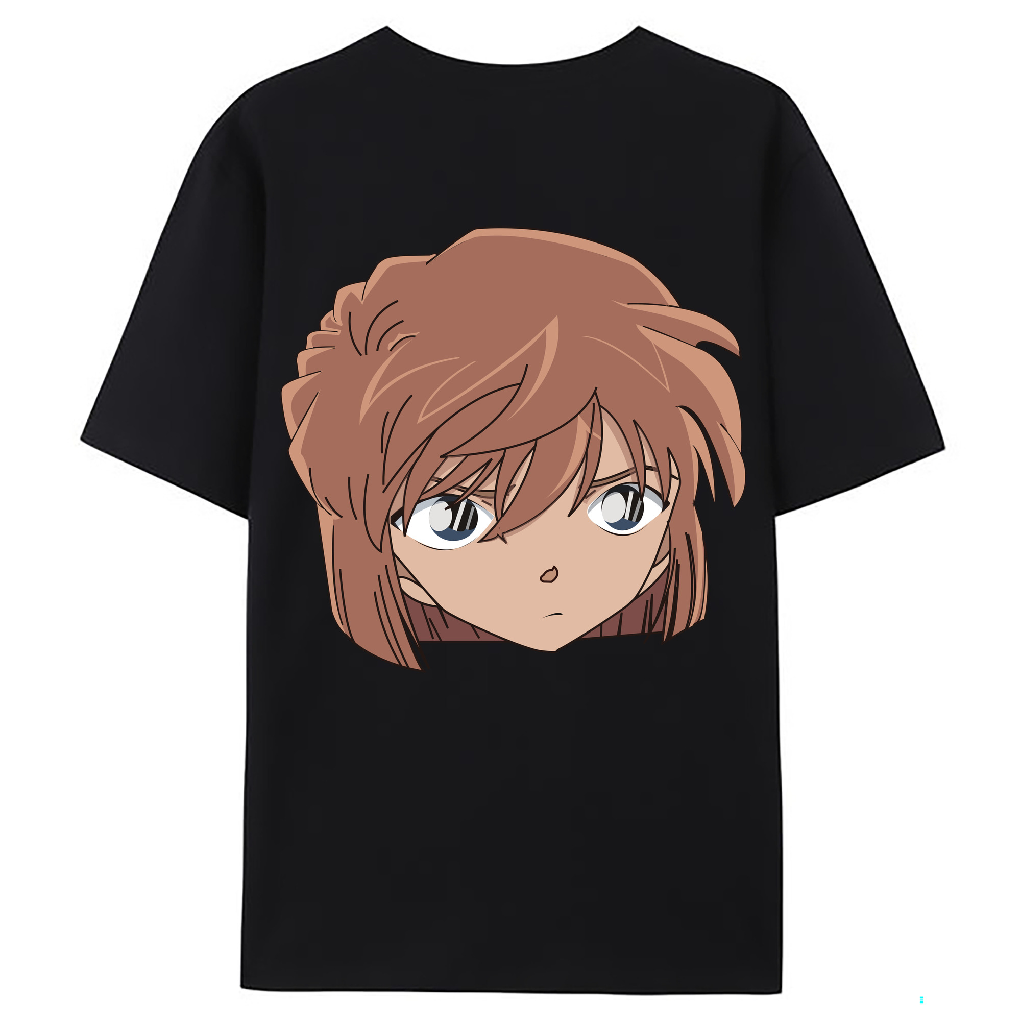（画像用） 名探偵コナン 灰原 哀 はいばら あい Detective Conan Anita Hailey、Vi Graythorn Haibara Ai 綿100％ メンズ半袖Tシャツ（バックプリント） 通気性