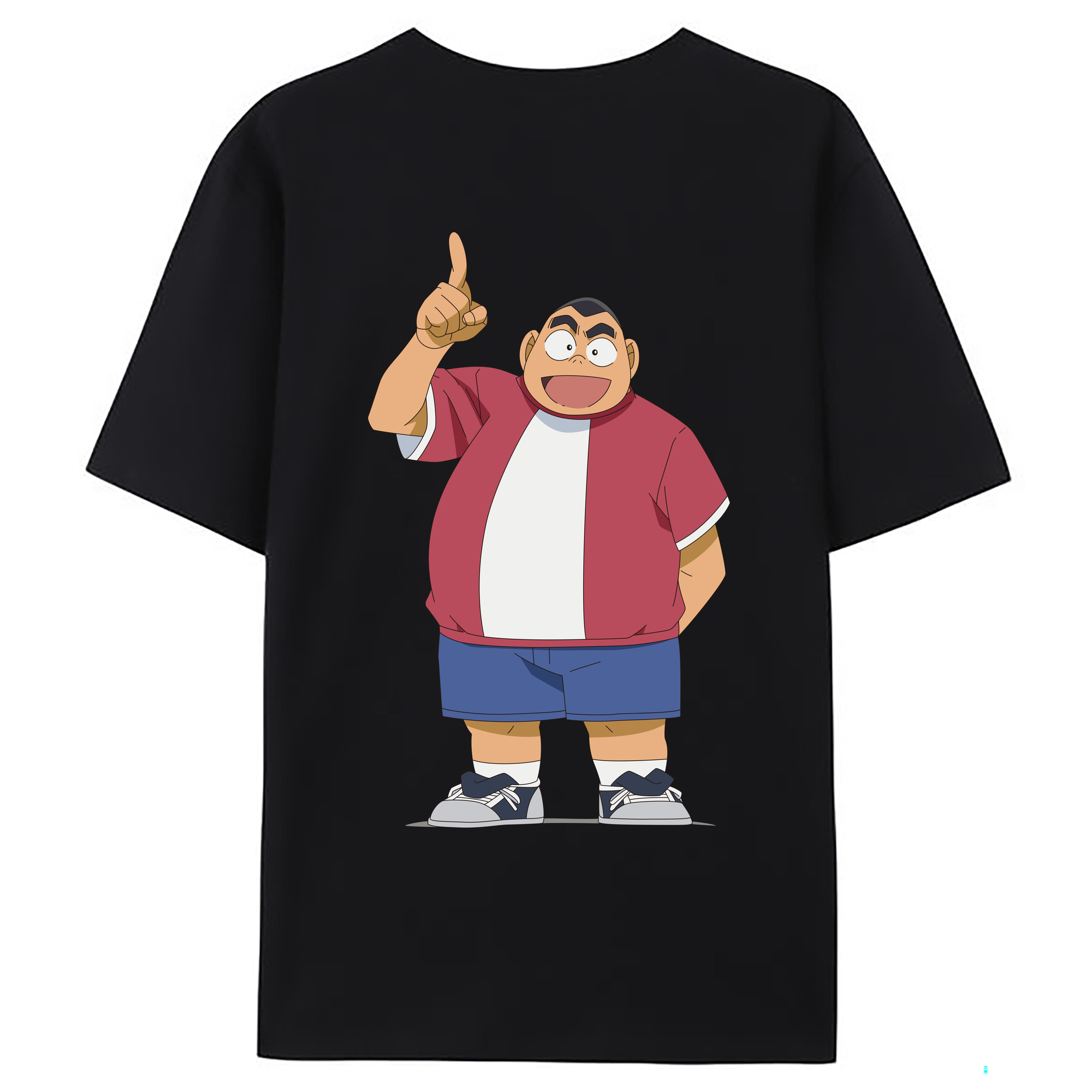 （画像用） 名探偵コナン 小嶋 元太 こじま げんた Detective Conan Kojima Genta 綿100％ メンズ半袖Tシャツ（バックプリント） 通気性