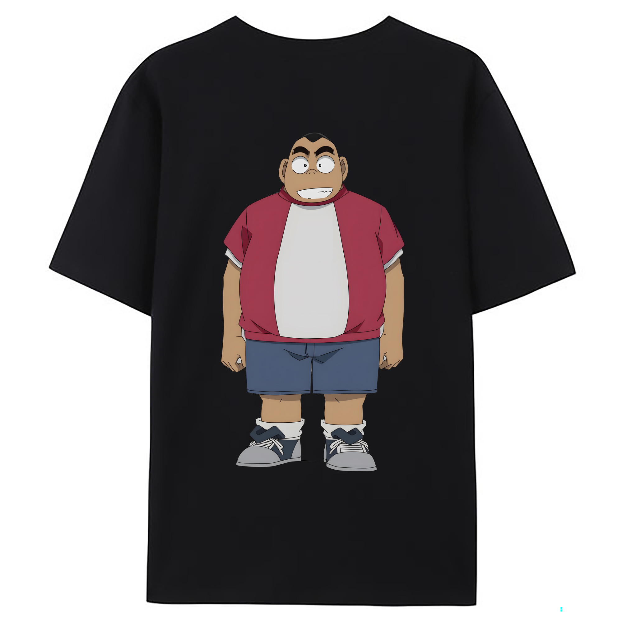 （画像用） 名探偵コナン 小嶋 元太 こじま げんた Detective Conan Kojima Genta 綿100％ メンズ半袖Tシャツ（バックプリント） 通気性