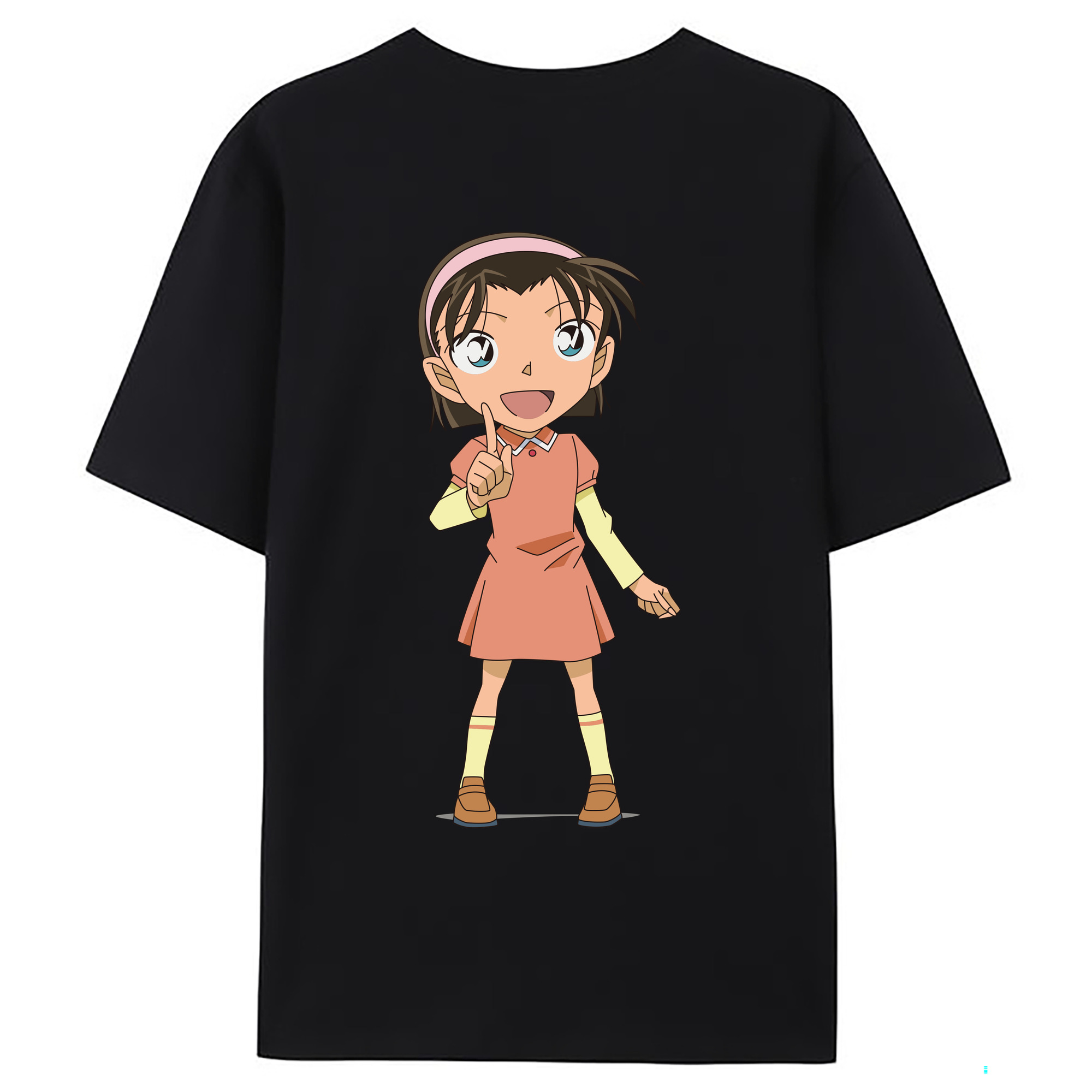 （画像用） 名探偵コナン 吉田 歩美 よしだ あゆみ Detective Conan my Yeager 綿100％ メンズ半袖Tシャツ（バックプリント） 通気性