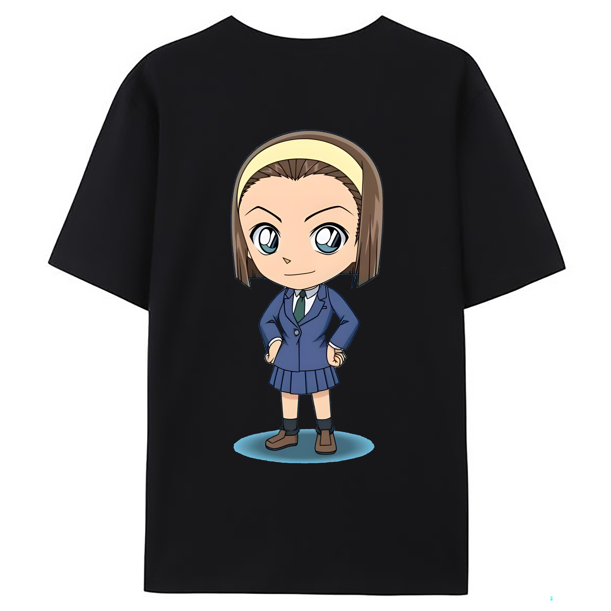 （画像用） 名探偵コナン 吉田 歩美 よしだ あゆみ Detective Conan my Yeager 綿100％ メンズ半袖Tシャツ（バックプリント） 通気性