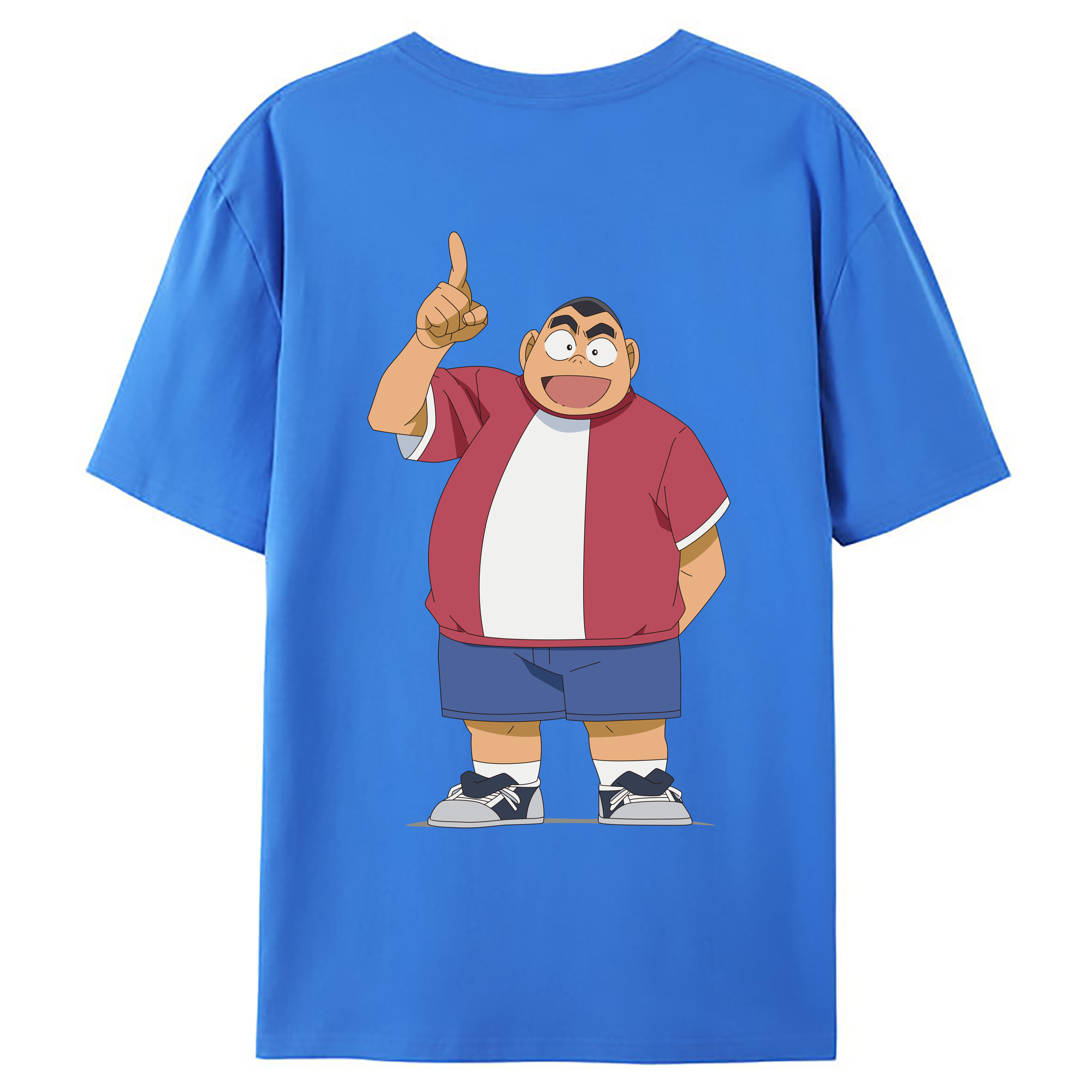 （画像用） 名探偵コナン 小嶋 元太 こじま げんた Detective Conan Kojima Genta 綿100％ メンズ半袖Tシャツ（バックプリント） 通気性
