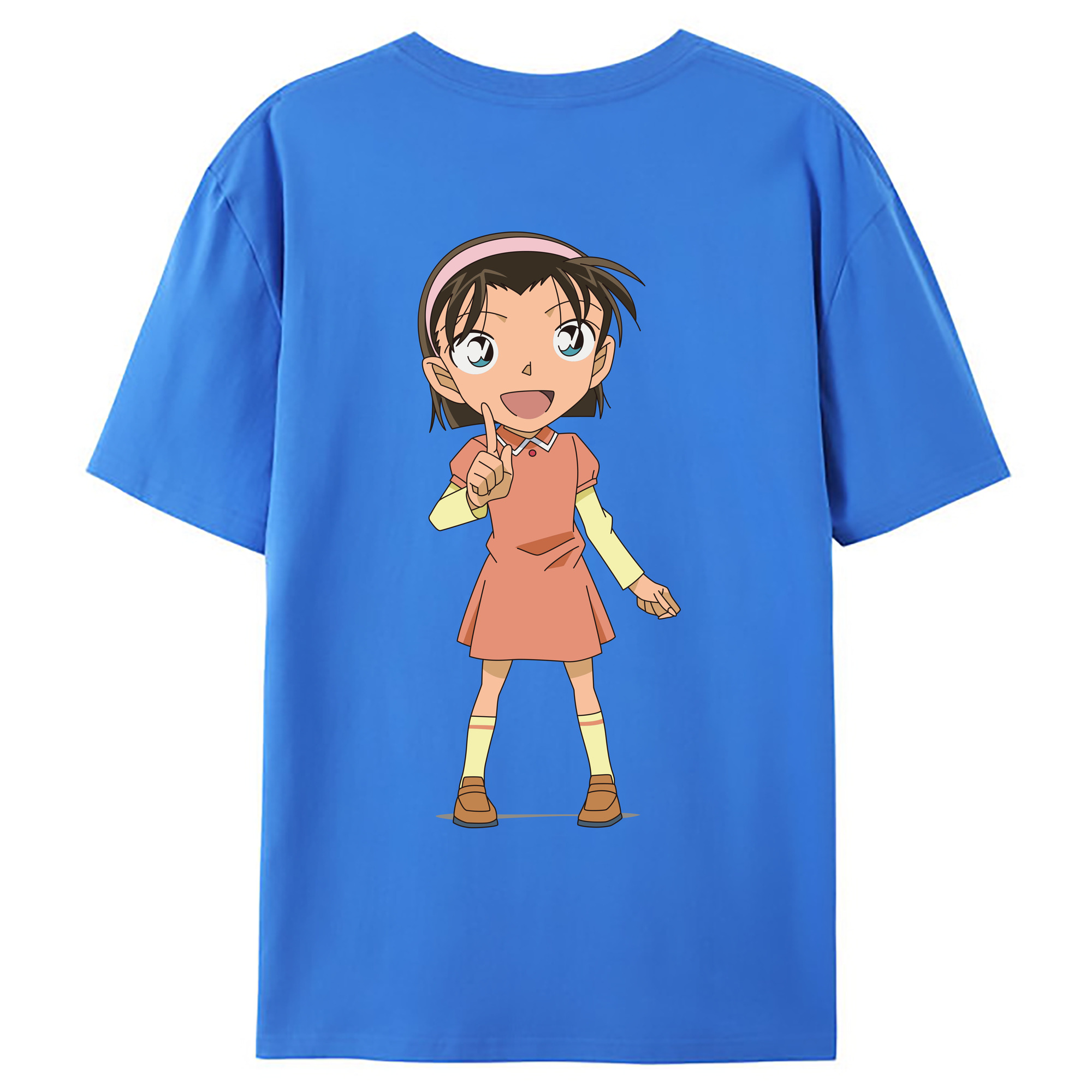 （画像用） 名探偵コナン 吉田 歩美 よしだ あゆみ Detective Conan my Yeager 綿100％ メンズ半袖Tシャツ（バックプリント） 通気性