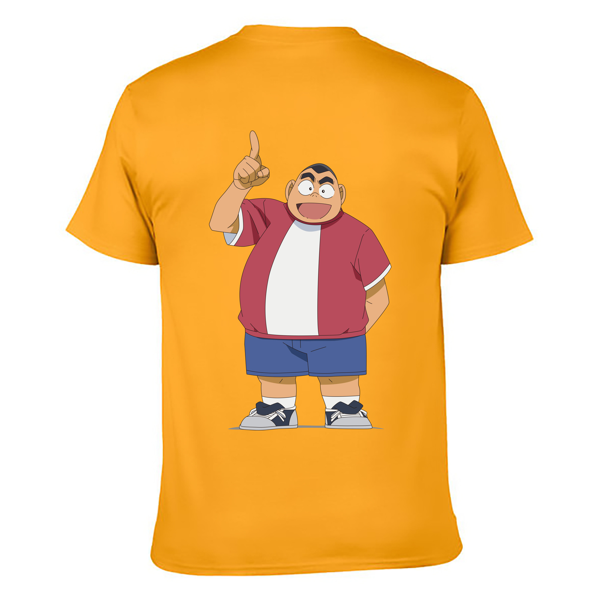 （画像用） 名探偵コナン 小嶋 元太 こじま げんた Detective Conan Kojima Genta 綿100％ メンズ半袖Tシャツ（バックプリント） 通気性
