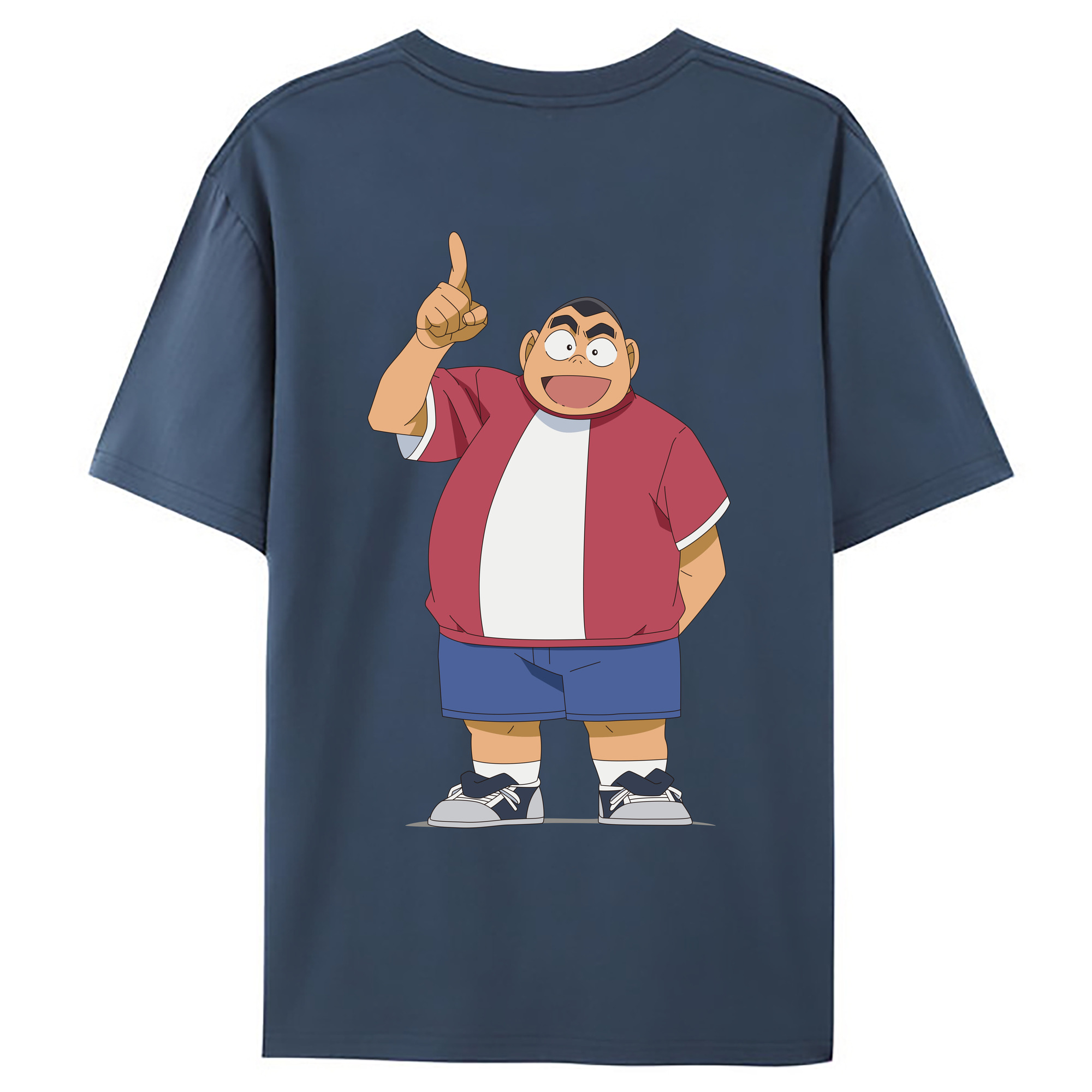 （画像用） 名探偵コナン 小嶋 元太 こじま げんた Detective Conan Kojima Genta 綿100％ メンズ半袖Tシャツ（バックプリント） 通気性
