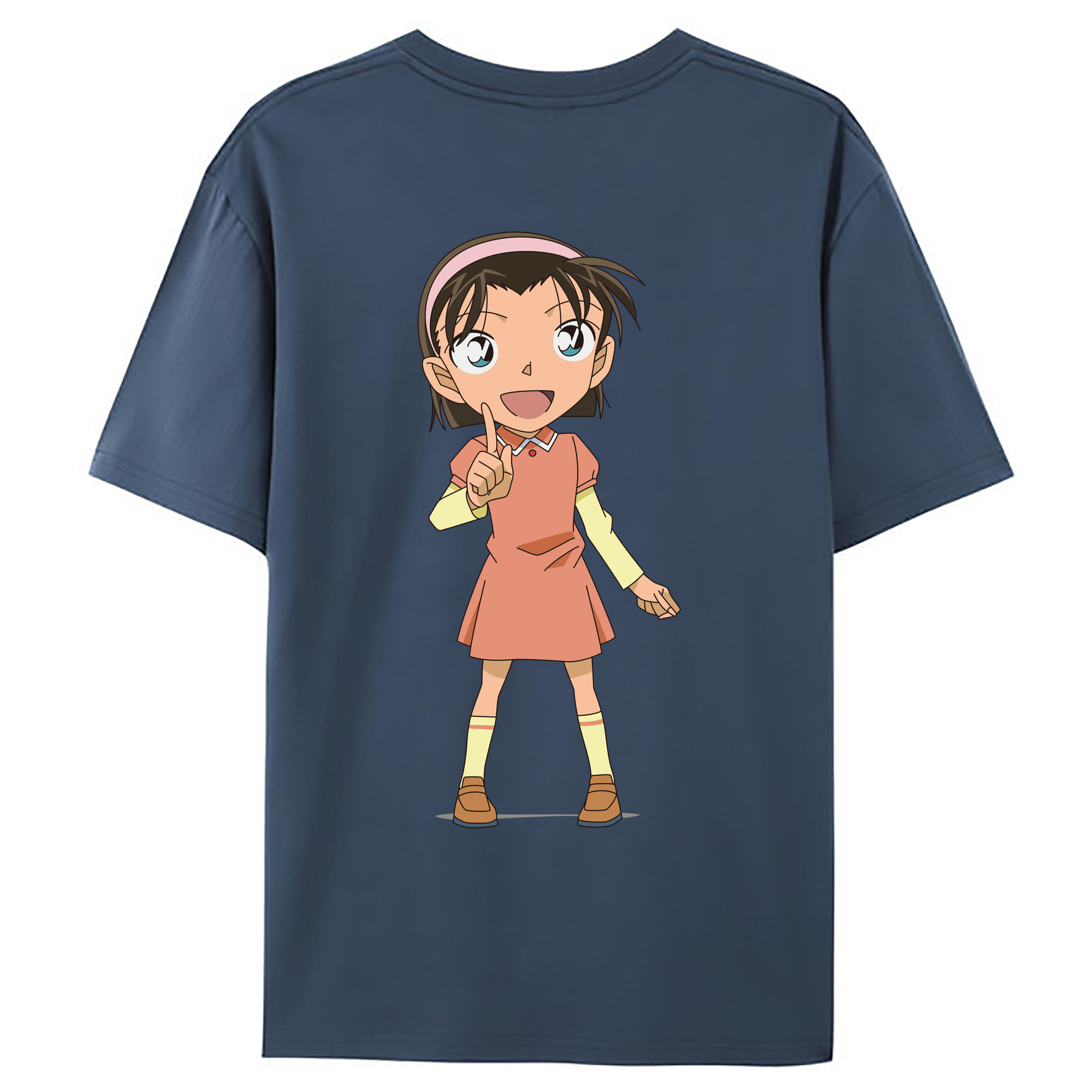（画像用） 名探偵コナン 吉田 歩美 よしだ あゆみ Detective Conan my Yeager 綿100％ メンズ半袖Tシャツ（バックプリント） 通気性