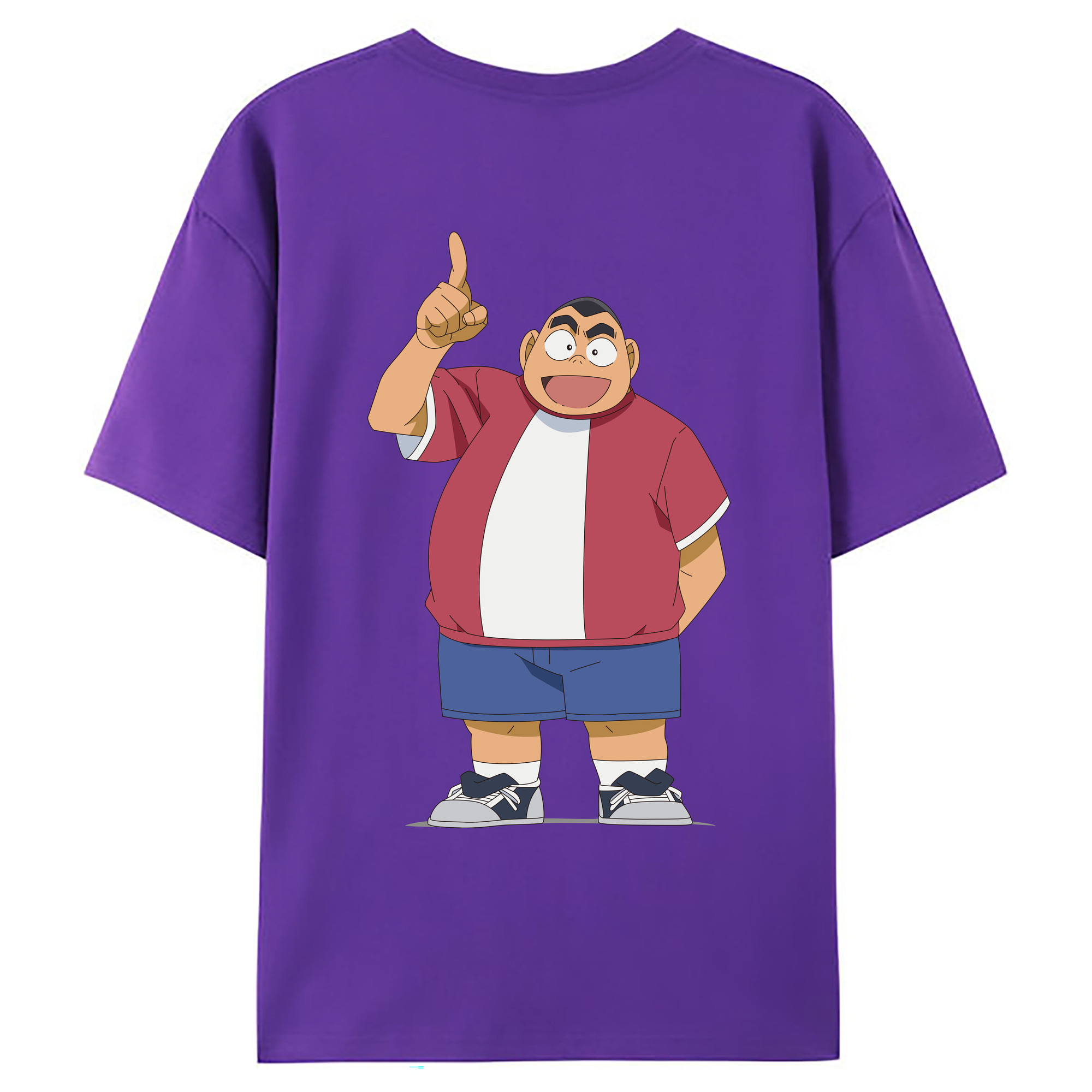（画像用） 名探偵コナン 小嶋 元太 こじま げんた Detective Conan Kojima Genta 綿100％ メンズ半袖Tシャツ（バックプリント） 通気性