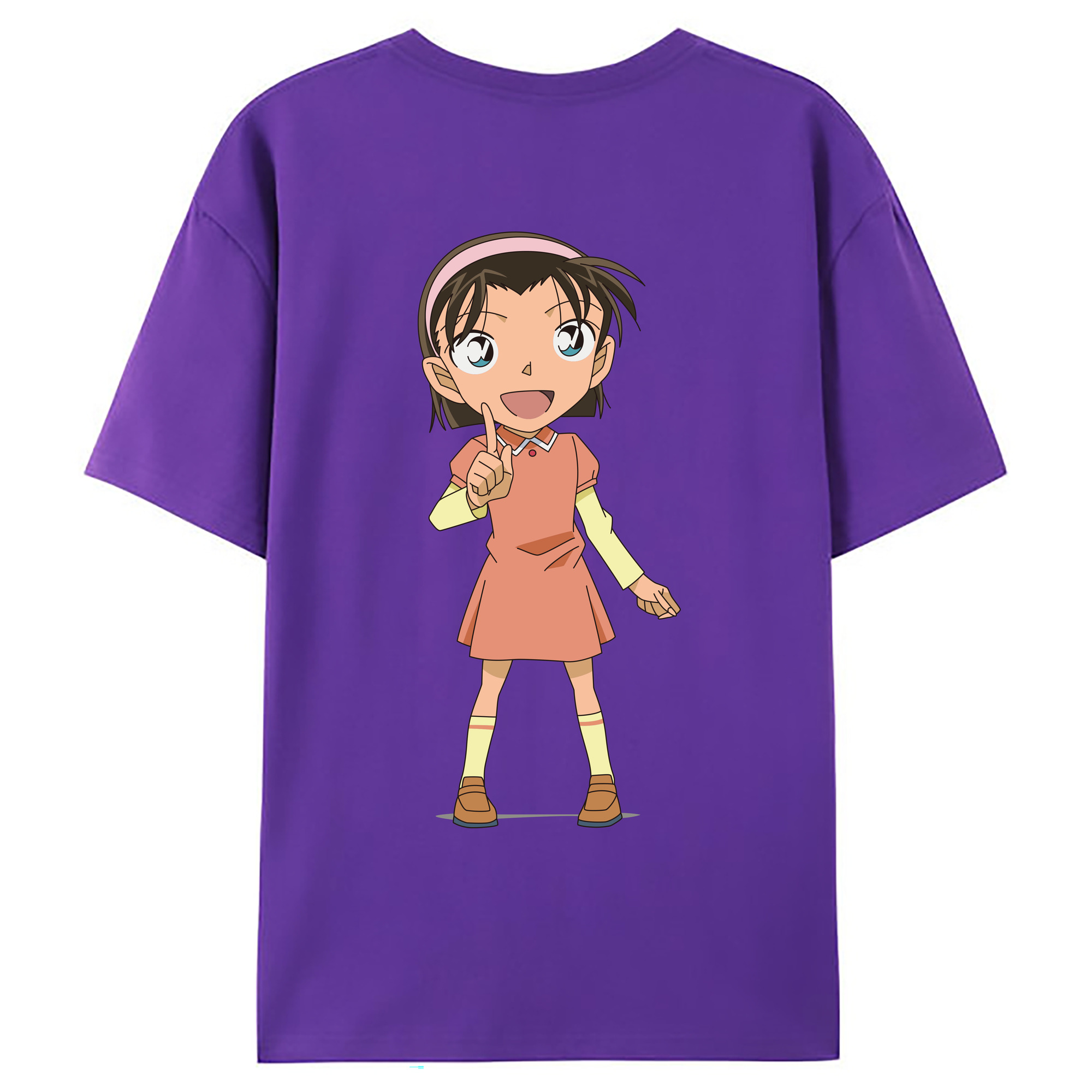 （画像用） 名探偵コナン 吉田 歩美 よしだ あゆみ Detective Conan my Yeager 綿100％ メンズ半袖Tシャツ（バックプリント） 通気性