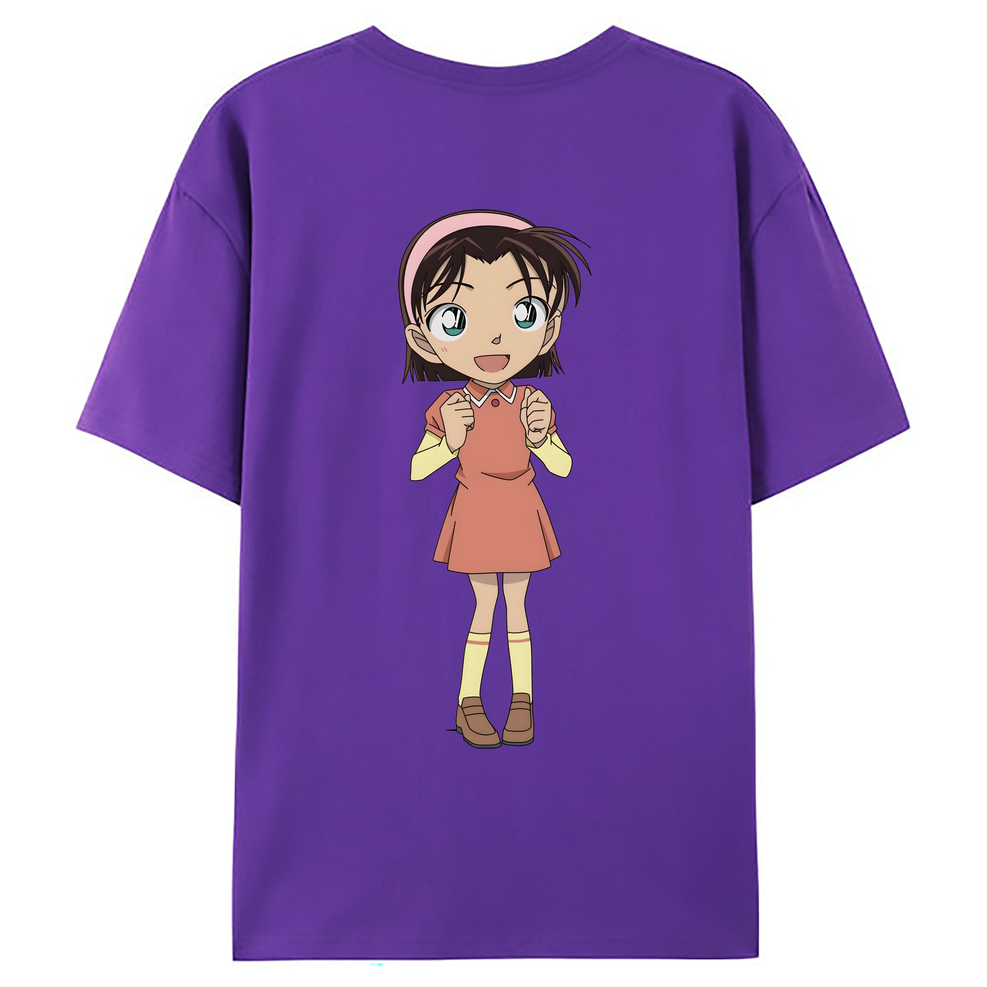 （画像用） 名探偵コナン 吉田 歩美 よしだ あゆみ Detective Conan my Yeager 綿100％ メンズ半袖Tシャツ（バックプリント） 通気性