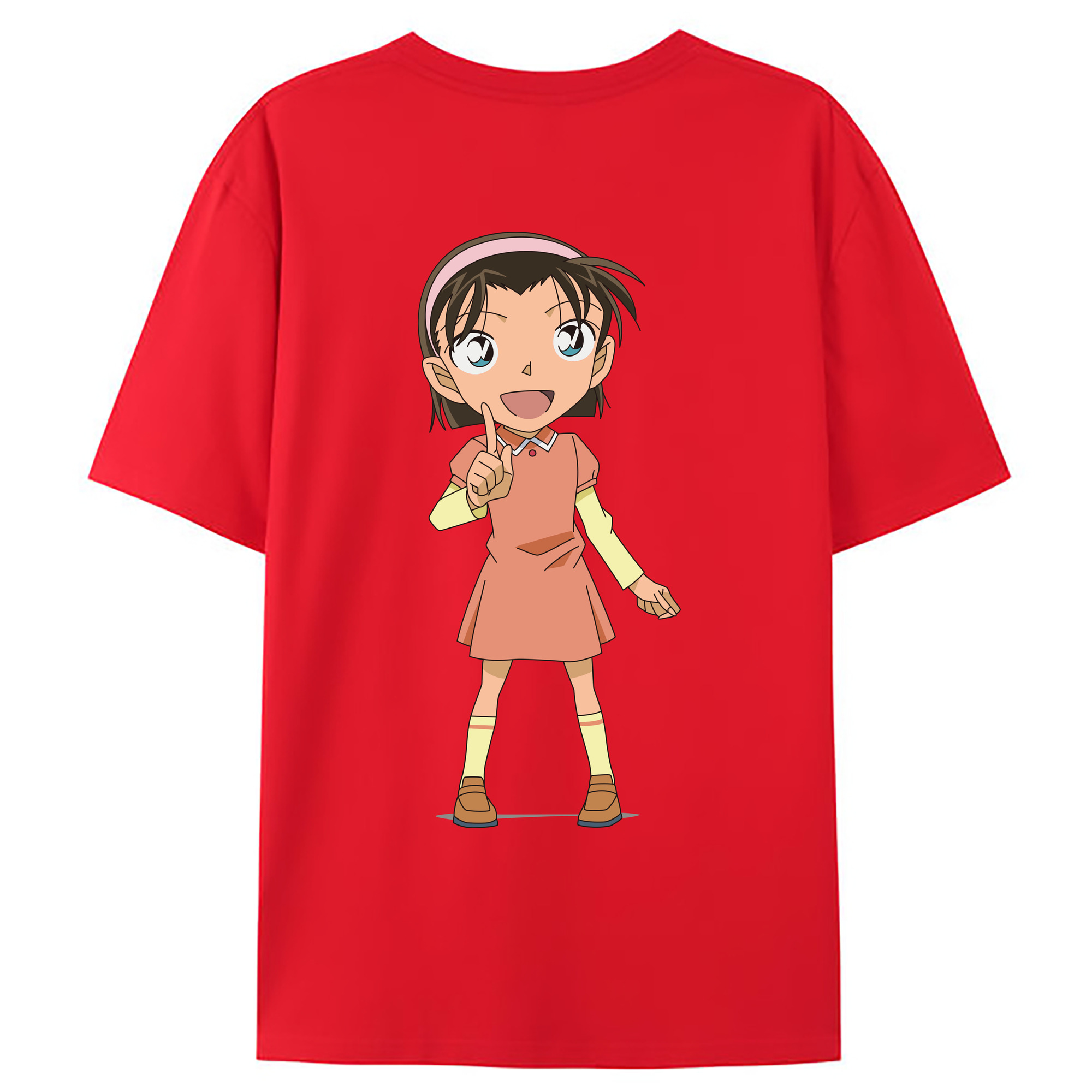 （画像用） 名探偵コナン 吉田 歩美 よしだ あゆみ Detective Conan my Yeager 綿100％ メンズ半袖Tシャツ（バックプリント） 通気性