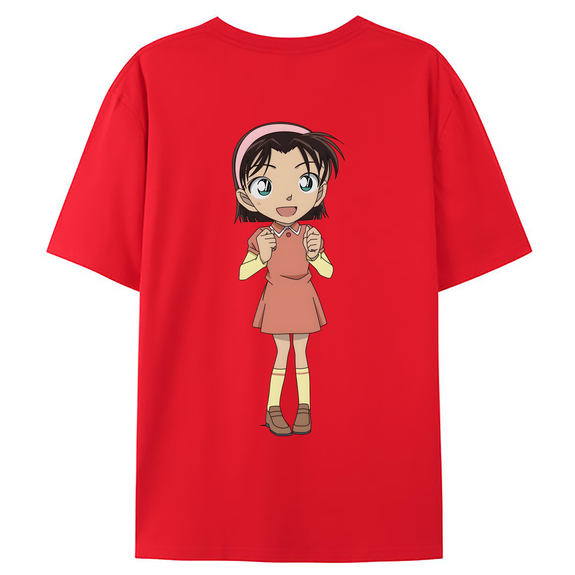 （画像用） 名探偵コナン 吉田 歩美 よしだ あゆみ Detective Conan my Yeager 綿100％ メンズ半袖Tシャツ（バックプリント） 通気性