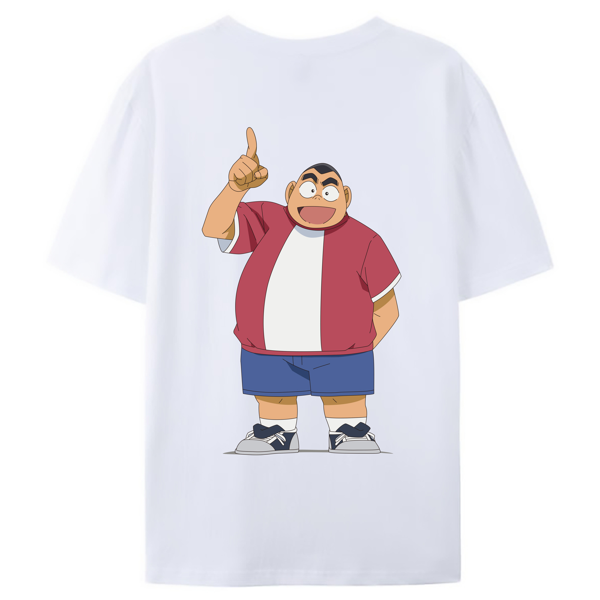 （画像用） 名探偵コナン 小嶋 元太 こじま げんた Detective Conan Kojima Genta 綿100％ メンズ半袖Tシャツ（バックプリント） 通気性