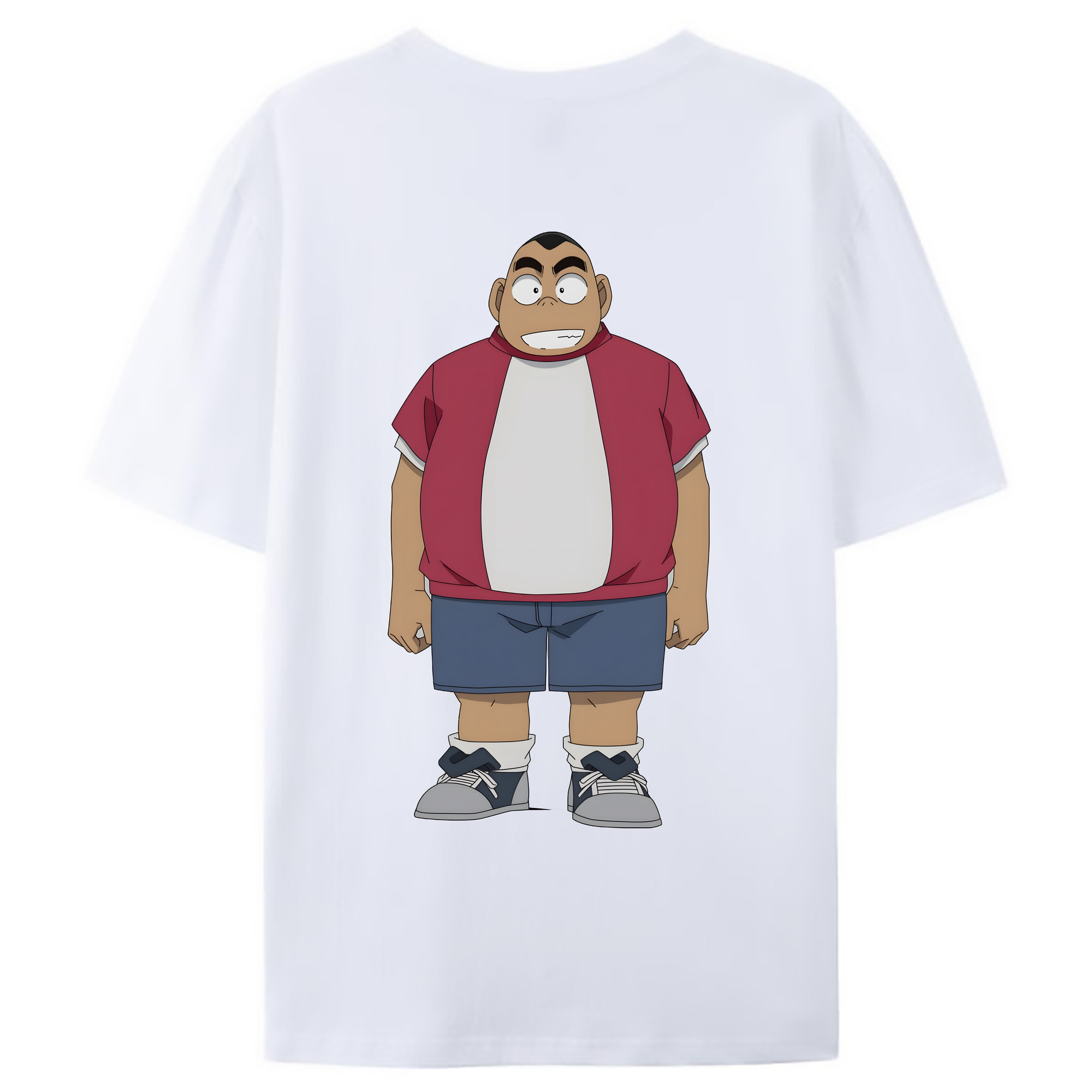 （画像用） 名探偵コナン 小嶋 元太 こじま げんた Detective Conan Kojima Genta 綿100％ メンズ半袖Tシャツ（バックプリント） 通気性