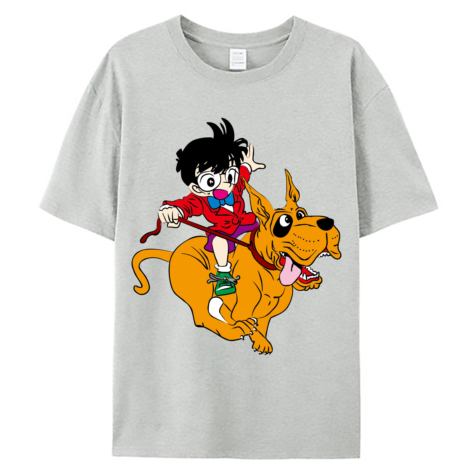 （画像用） 名探偵コナン 江戸川 コナン Detective Conan Conan Edogawa 綿100％ メンズ半袖Tシャツ｜肌触りやわらか＆通気性