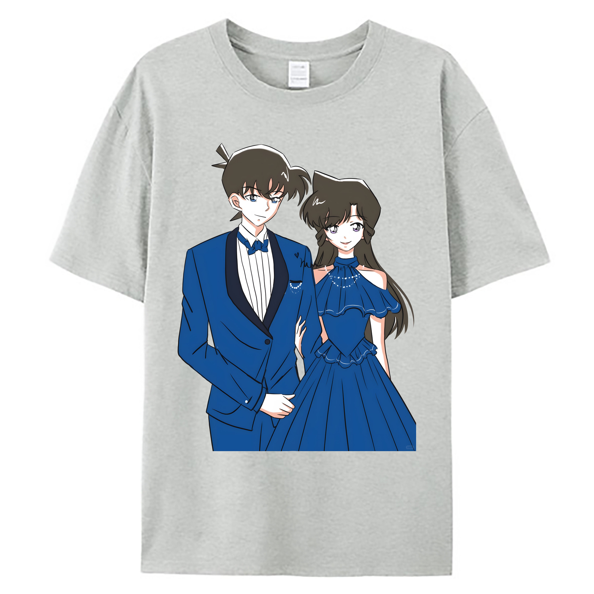 （画像用） 名探偵コナン 江戸川 コナン Detective Conan Conan Edogawa 綿100％ メンズ半袖Tシャツ｜肌触りやわらか＆通気性