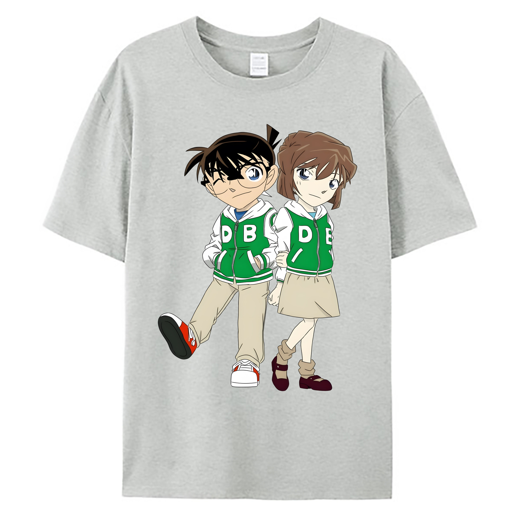 （画像用） 名探偵コナン 江戸川 コナン Detective Conan Conan Edogawa 綿100％ メンズ半袖Tシャツ｜肌触りやわらか＆通気性