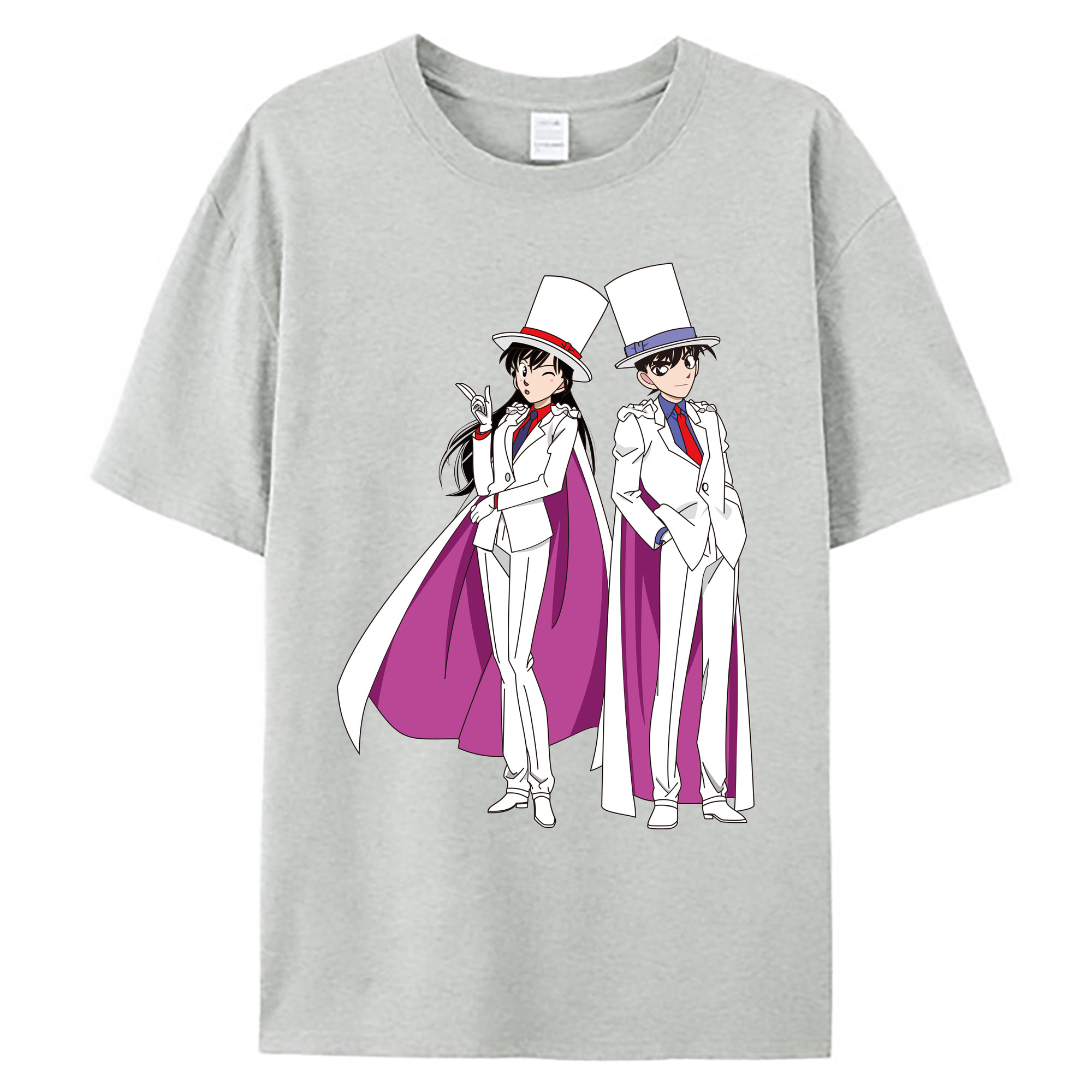 （画像用） 名探偵コナン くろば かいと Detective Conan Kuroba Kaito 綿100％ メンズ半袖Tシャツ｜肌触りやわらか＆通気性