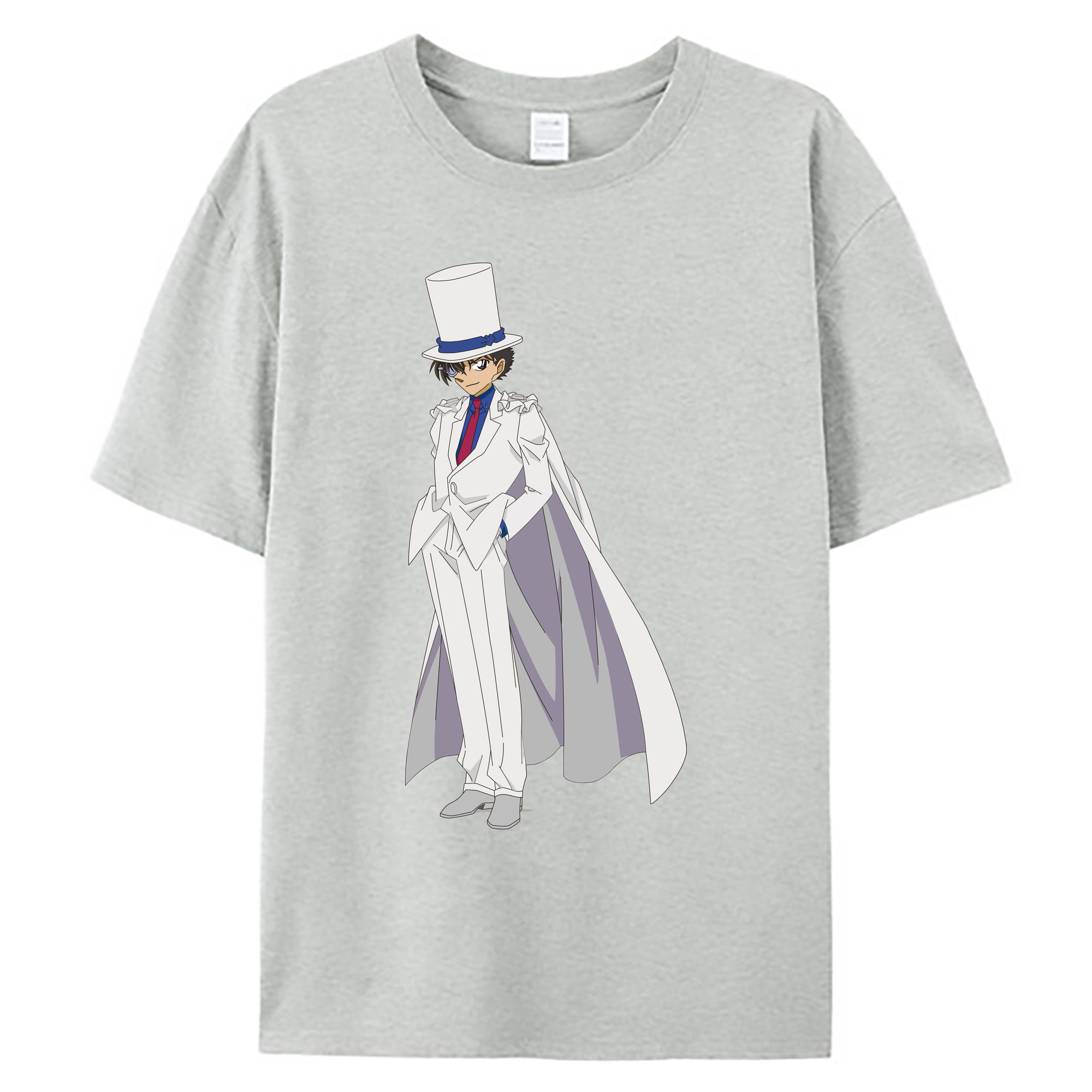 （画像用） 名探偵コナン くろば かいと Detective Conan Kuroba Kaito 綿100％ メンズ半袖Tシャツ｜肌触りやわらか＆通気性