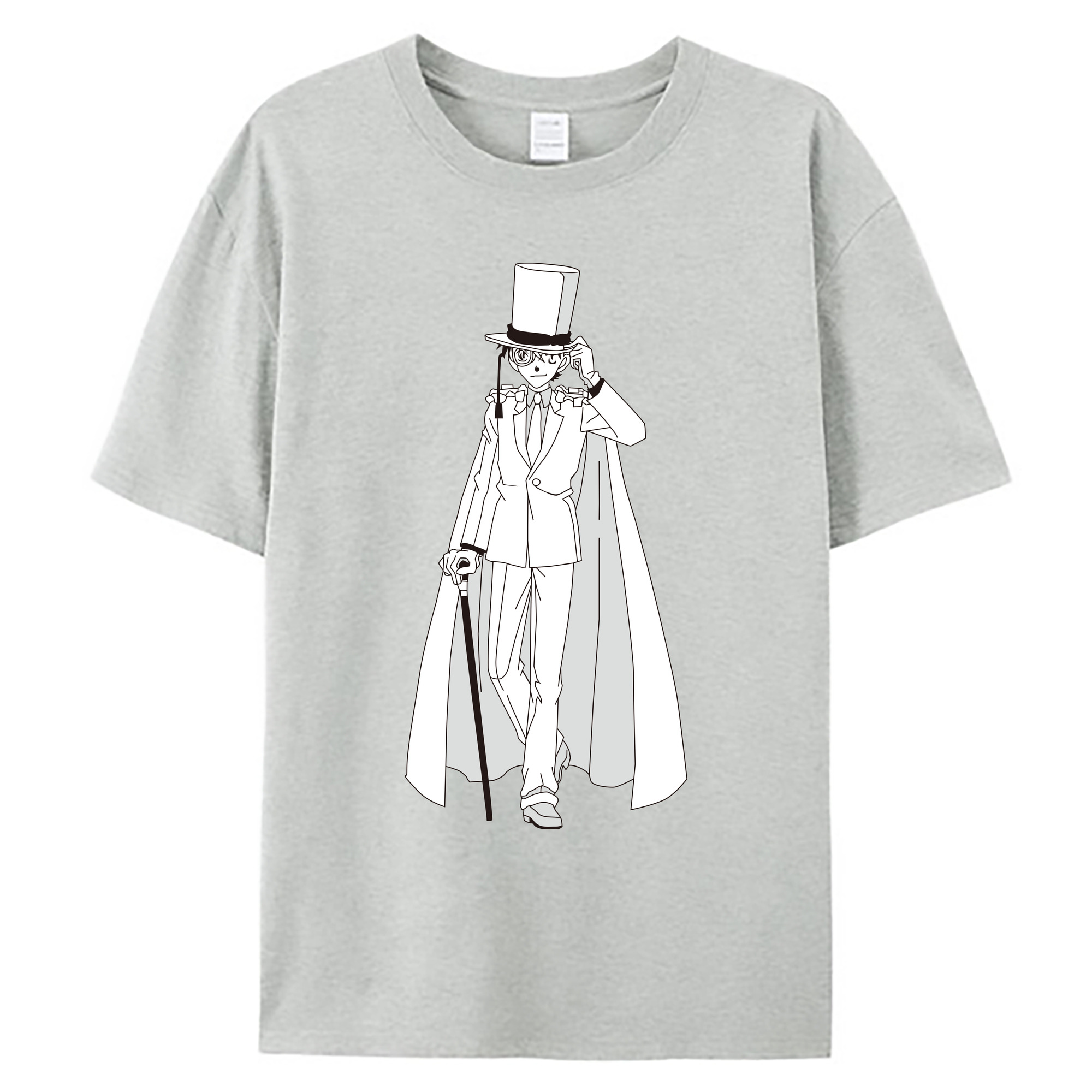 （画像用） 名探偵コナン くろば かいと Detective Conan Kuroba Kaito 綿100％ メンズ半袖Tシャツ｜肌触りやわらか＆通気性