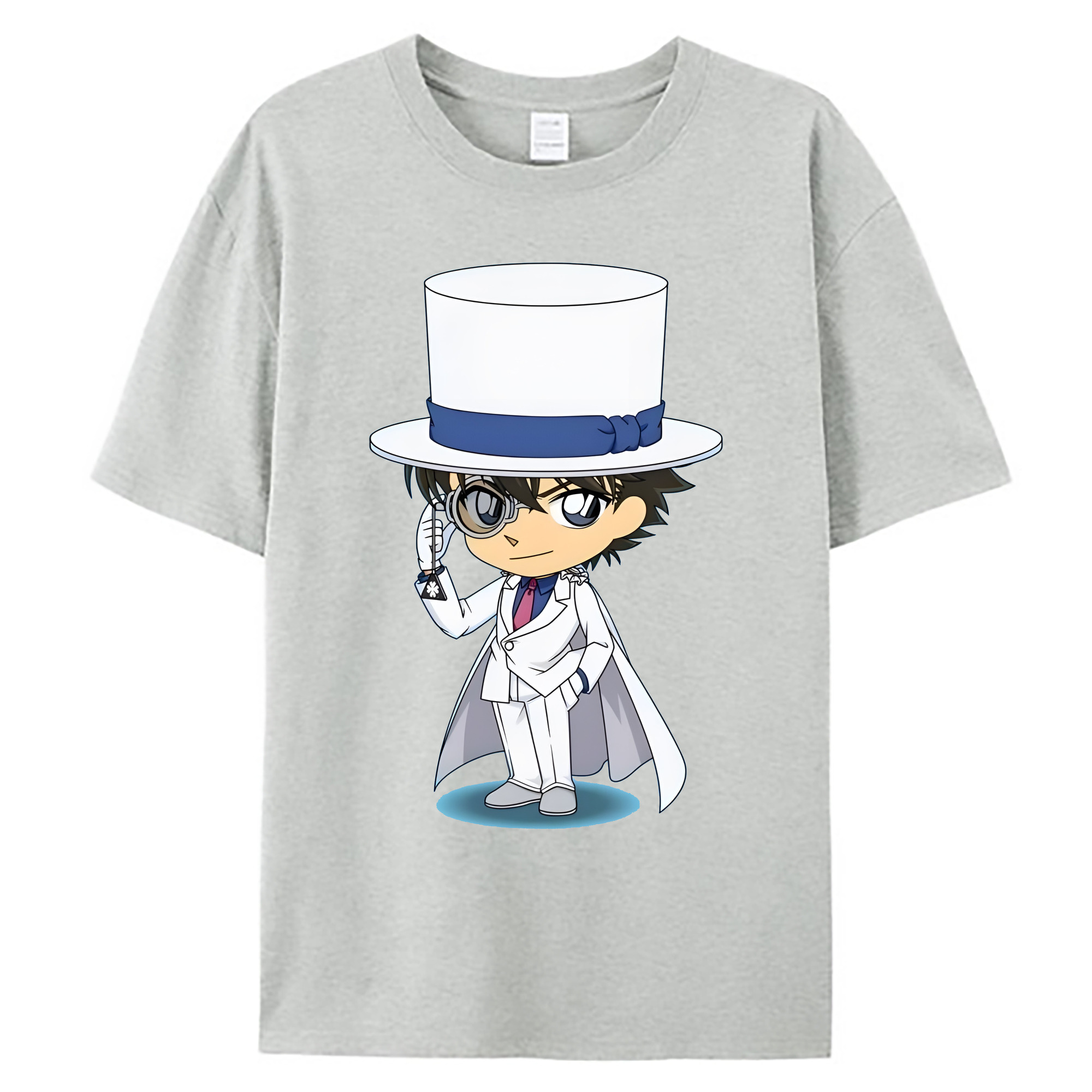 （画像用） 名探偵コナン くろば かいと Detective Conan Kuroba Kaito 綿100％ メンズ半袖Tシャツ｜肌触りやわらか＆通気性