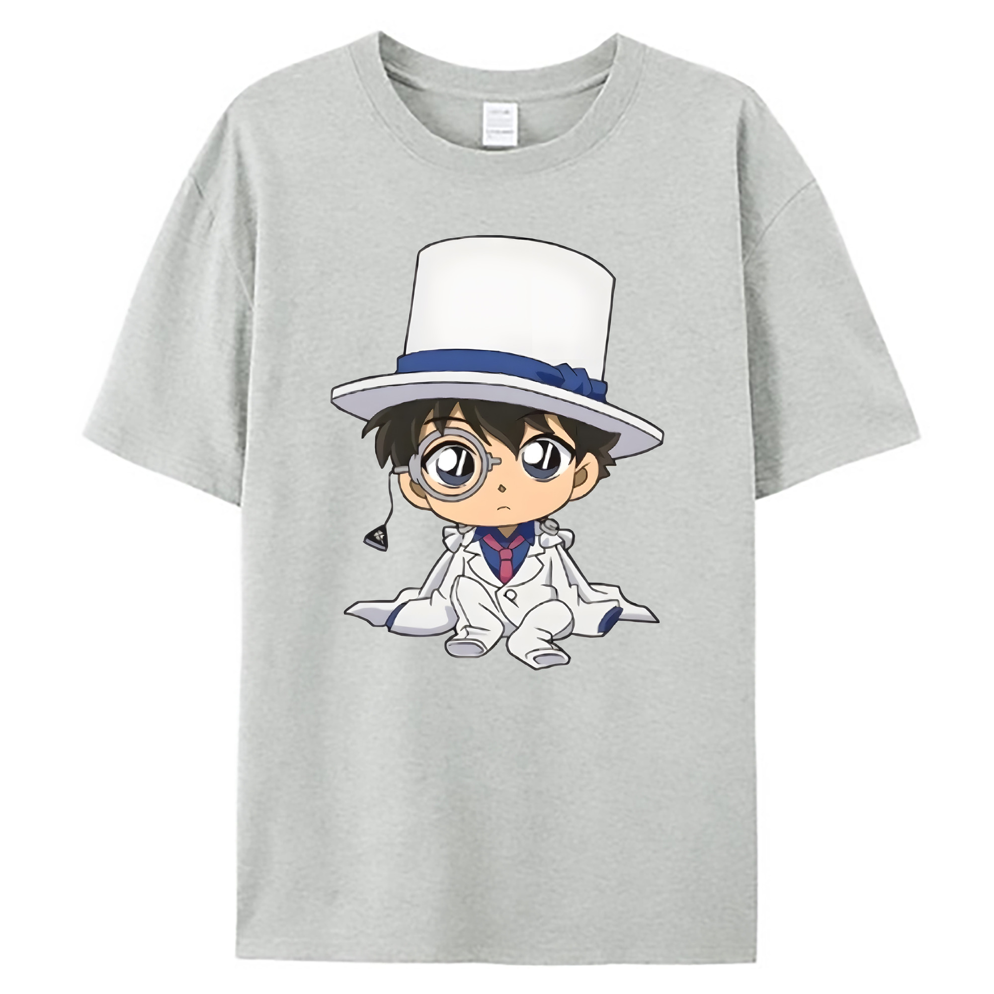（画像用） 名探偵コナン くろば かいと Detective Conan Kuroba Kaito 綿100％ メンズ半袖Tシャツ｜肌触りやわらか＆通気性
