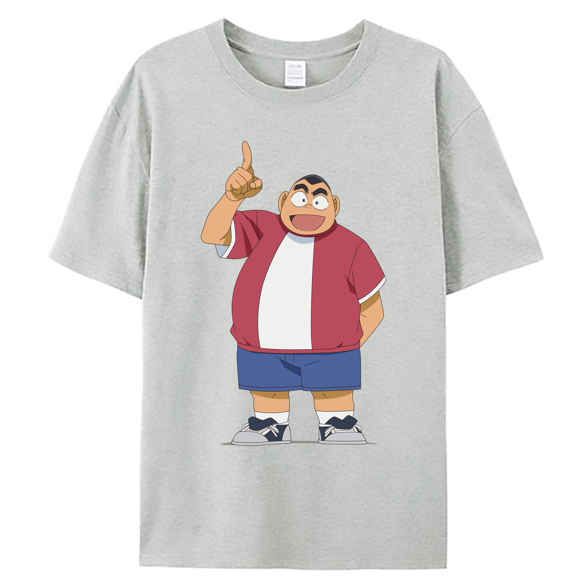 （画像用） 名探偵コナン 小嶋 元太 こじま げんた Detective Conan Kojima Genta 綿100％ メンズ半袖Tシャツ｜肌触りやわらか＆通気性