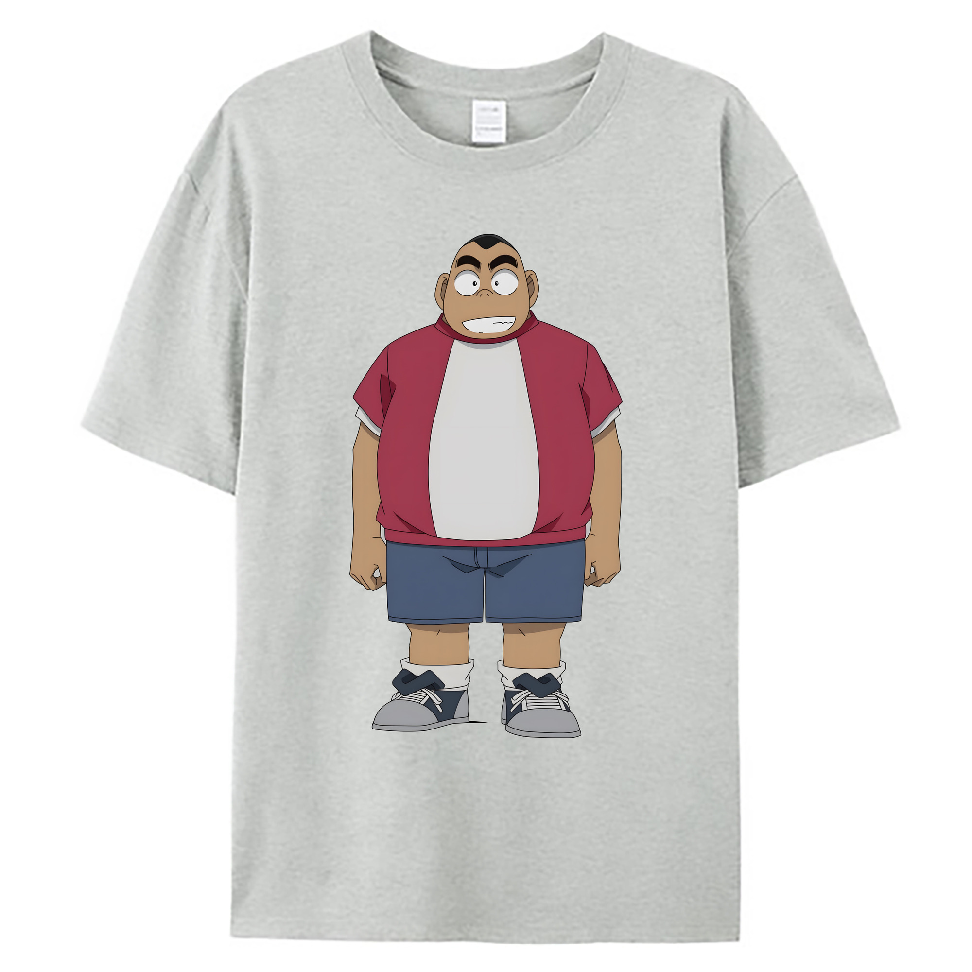 （画像用） 名探偵コナン 小嶋 元太 こじま げんた Detective Conan Kojima Genta 綿100％ メンズ半袖Tシャツ｜肌触りやわらか＆通気性