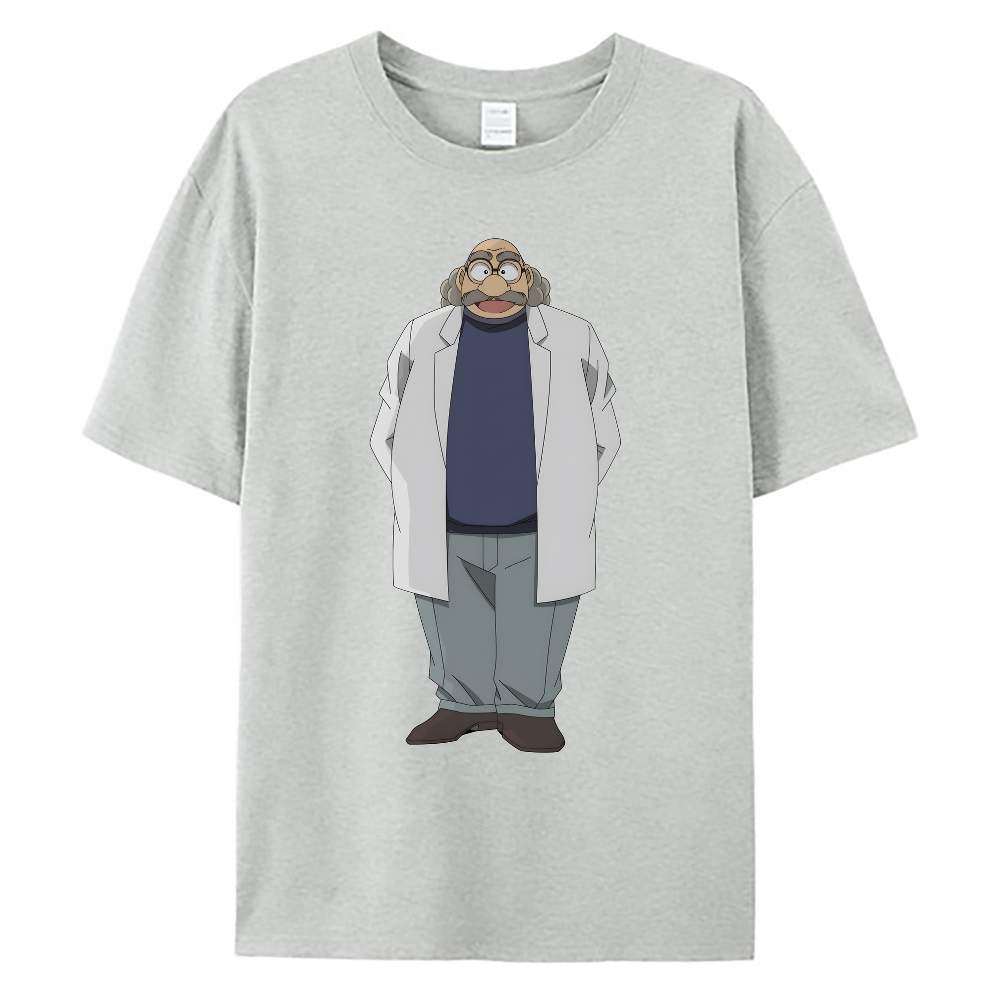 （画像用） 名探偵コナン あがさ ひろし Detective Conan Agasa Hiroshi 綿100％ メンズ半袖Tシャツ｜肌触りやわらか＆通気性