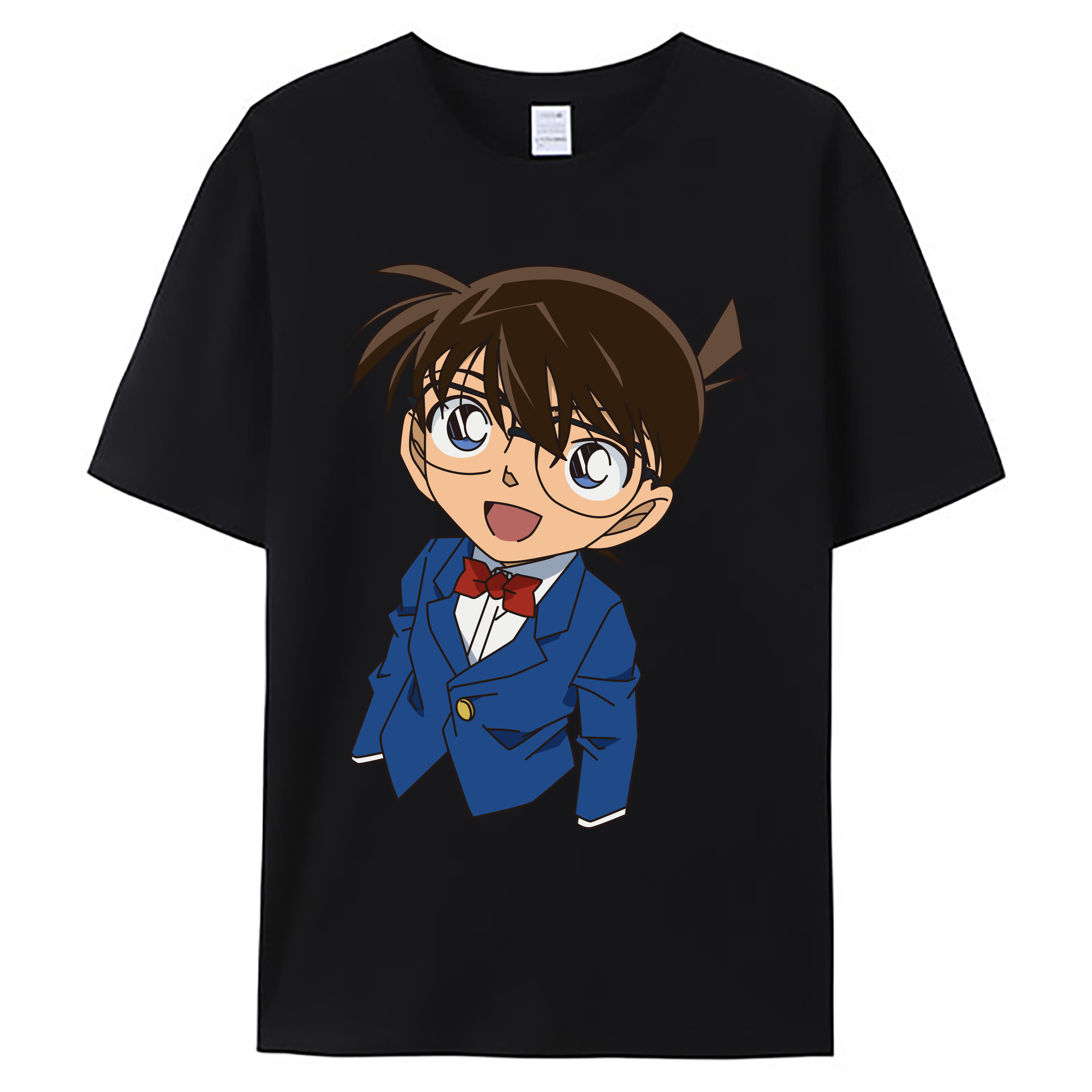 （画像用） 名探偵コナン 江戸川 コナン Detective Conan Conan Edogawa 綿100％ メンズ半袖Tシャツ｜肌触りやわらか＆通気性