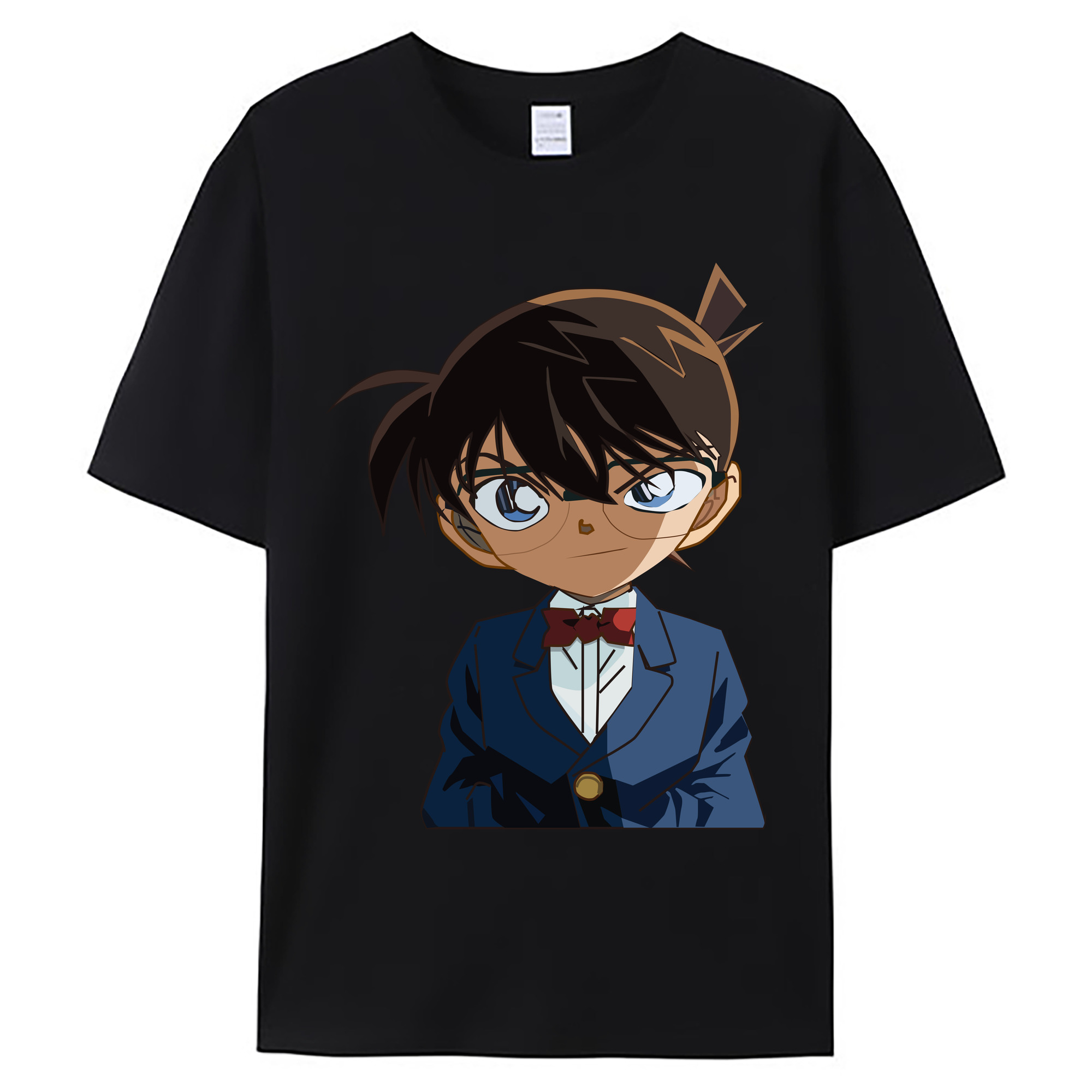 （画像用） 名探偵コナン 江戸川 コナン Detective Conan Conan Edogawa 綿100％ メンズ半袖Tシャツ｜肌触りやわらか＆通気性