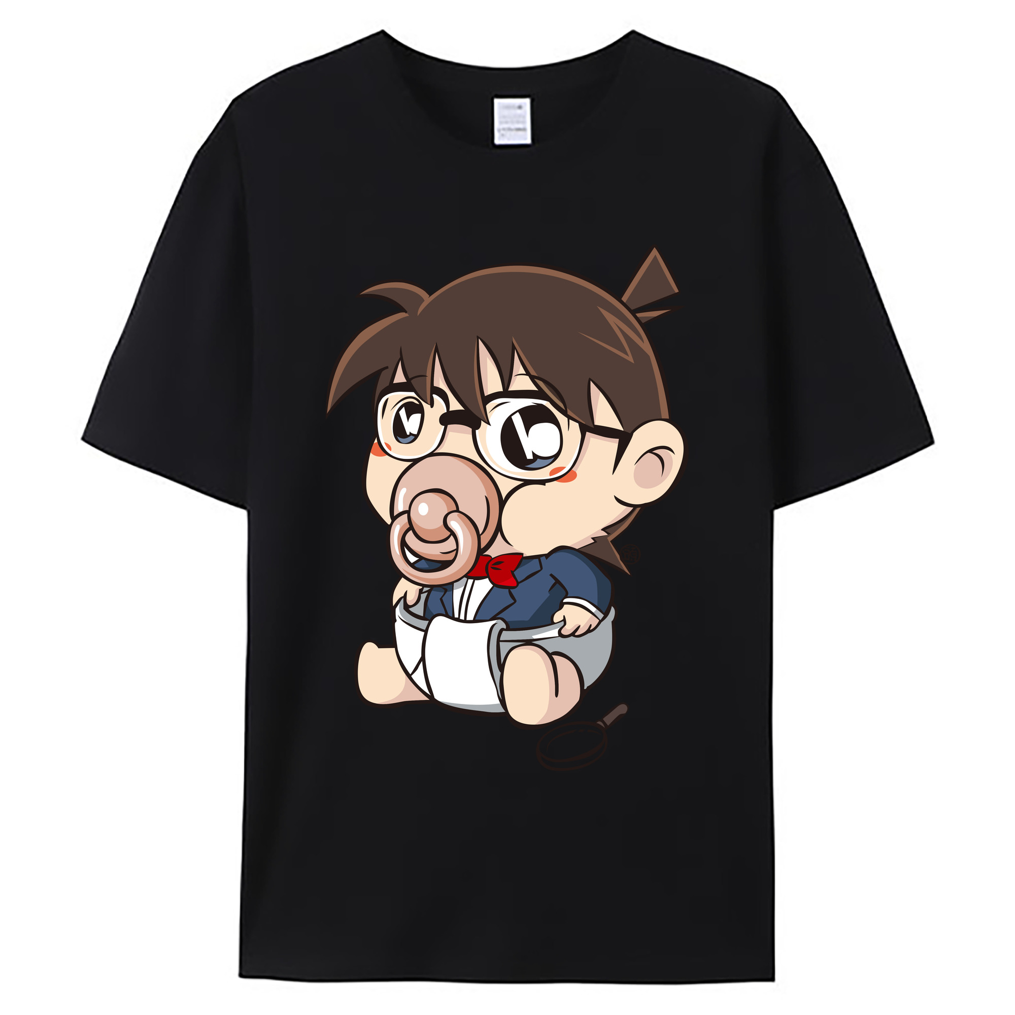 （画像用） 名探偵コナン 江戸川 コナン Detective Conan Conan Edogawa 綿100％ メンズ半袖Tシャツ｜肌触りやわらか＆通気性