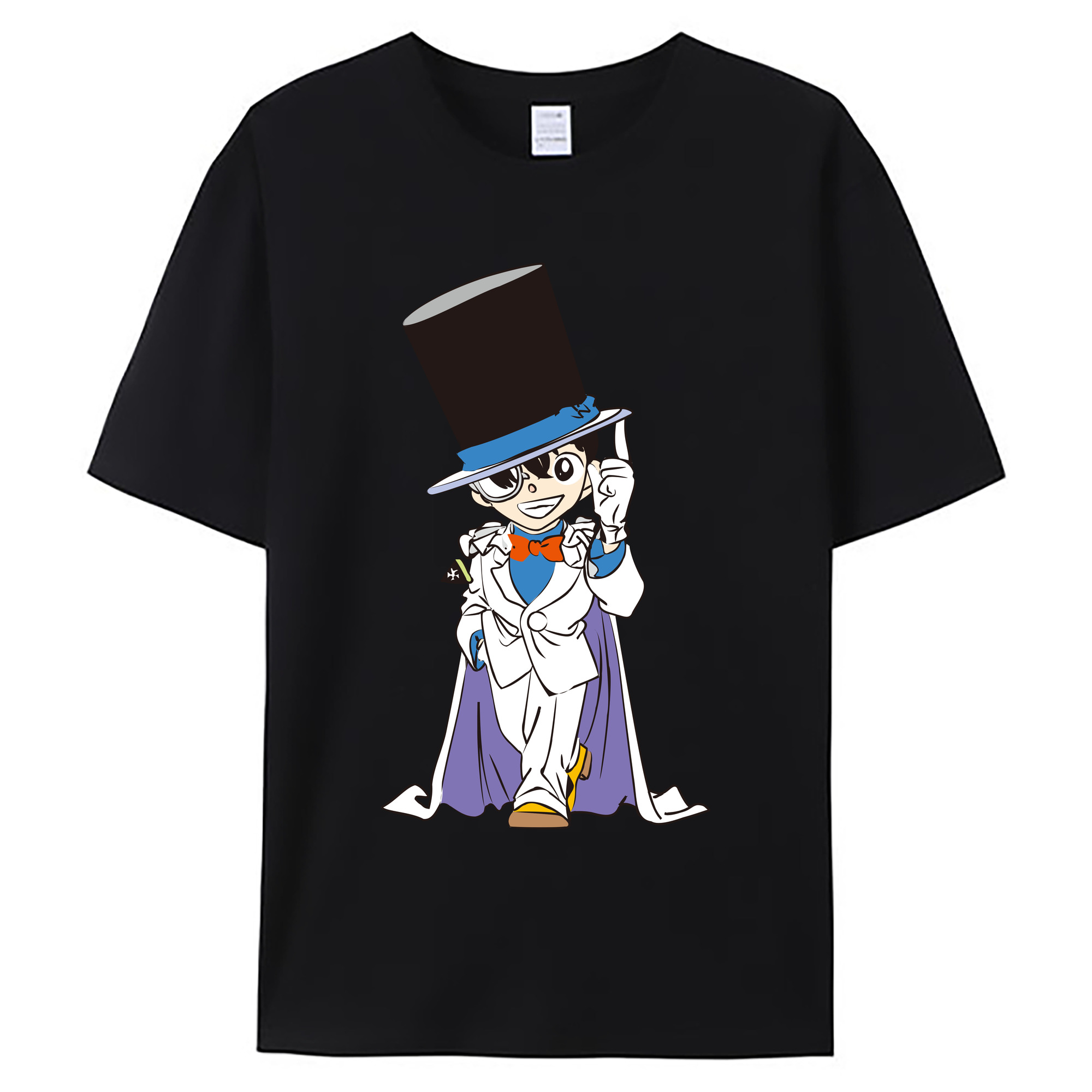 （画像用） 名探偵コナン 江戸川 コナン Detective Conan Conan Edogawa 綿100％ メンズ半袖Tシャツ｜肌触りやわらか＆通気性