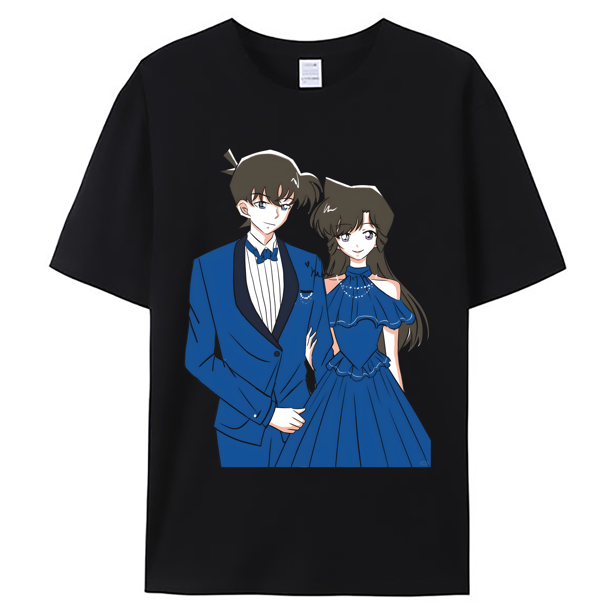 （画像用） 名探偵コナン 江戸川 コナン Detective Conan Conan Edogawa 綿100％ メンズ半袖Tシャツ｜肌触りやわらか＆通気性