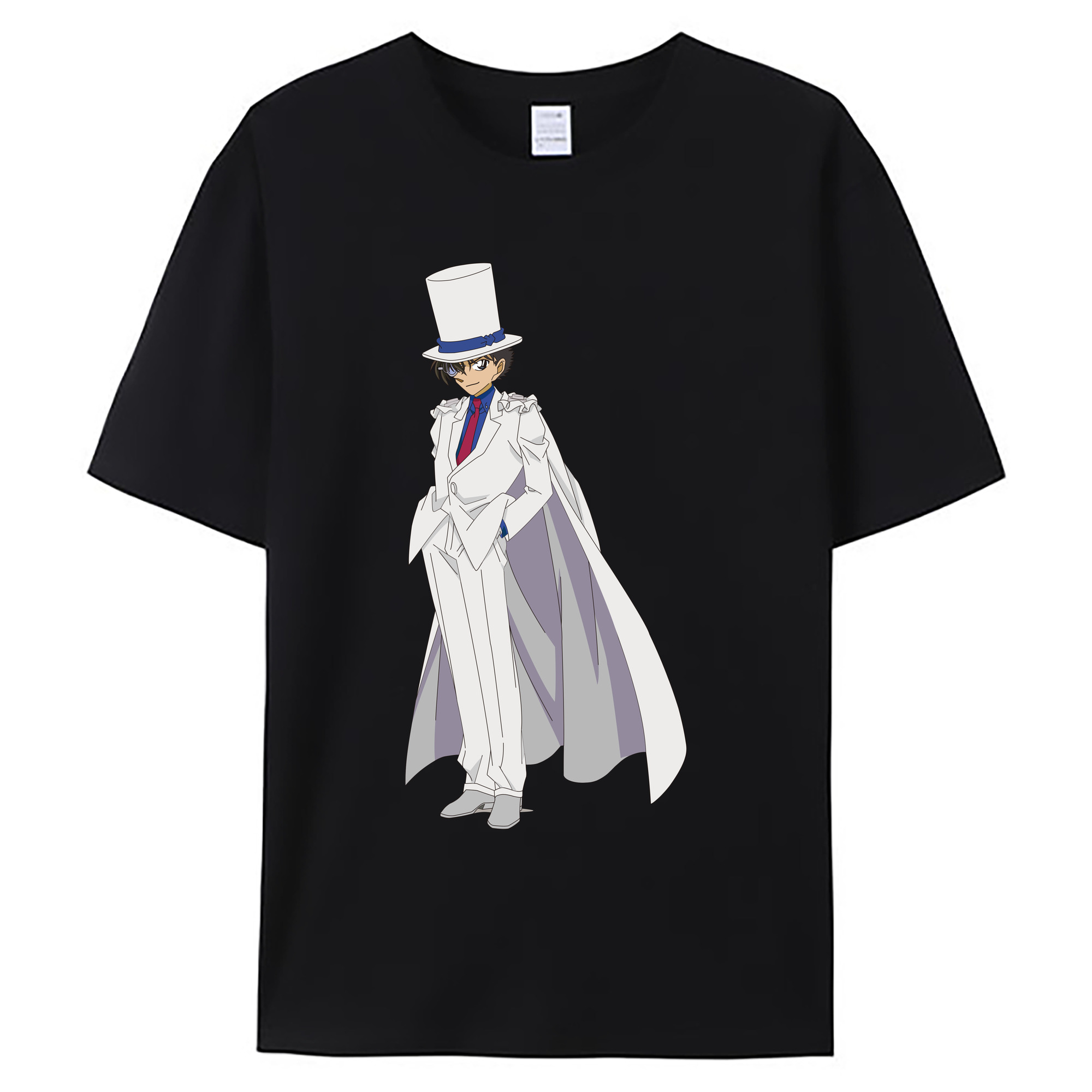（画像用） 名探偵コナン くろば かいと Detective Conan Kuroba Kaito 綿100％ メンズ半袖Tシャツ｜肌触りやわらか＆通気性