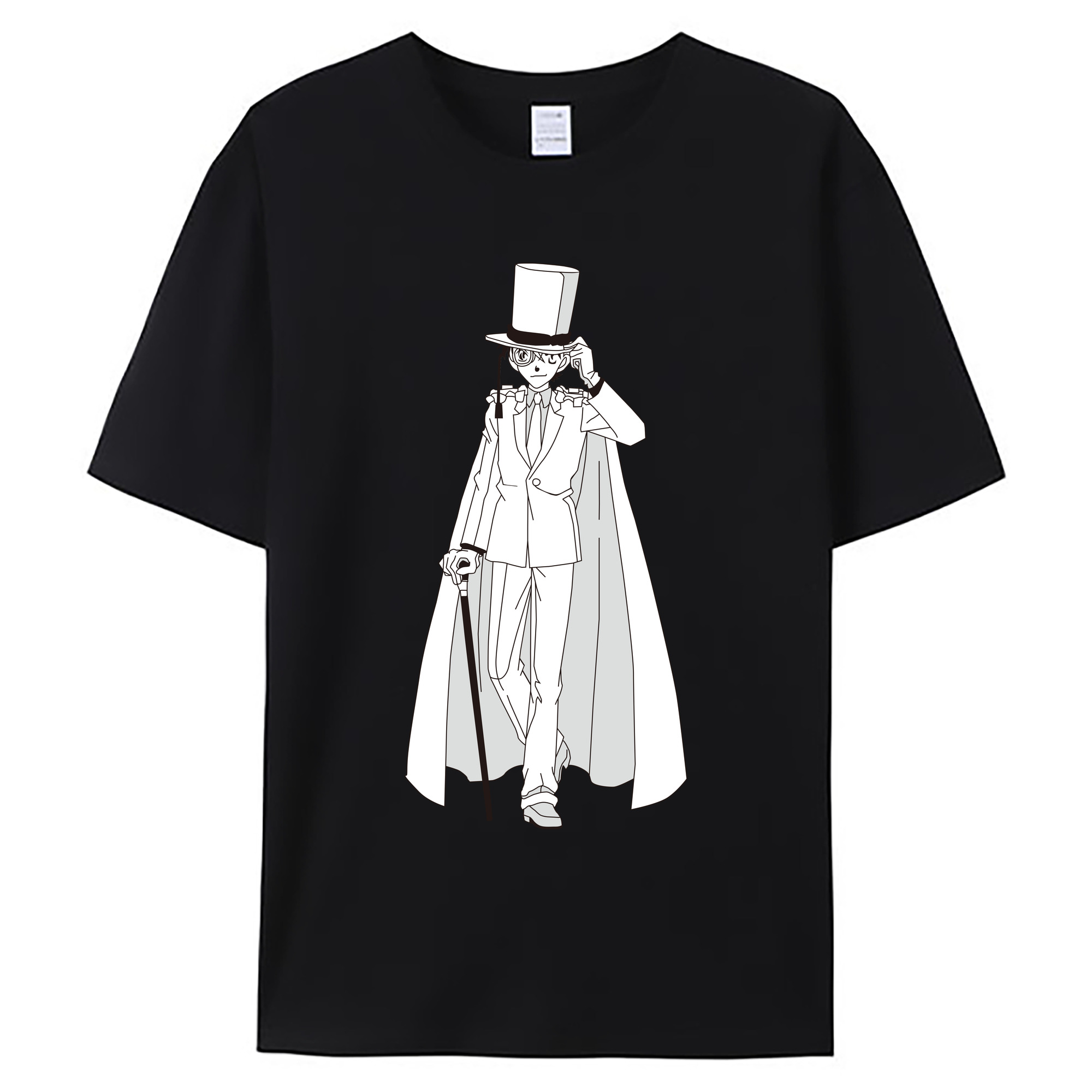 （画像用） 名探偵コナン くろば かいと Detective Conan Kuroba Kaito 綿100％ メンズ半袖Tシャツ｜肌触りやわらか＆通気性