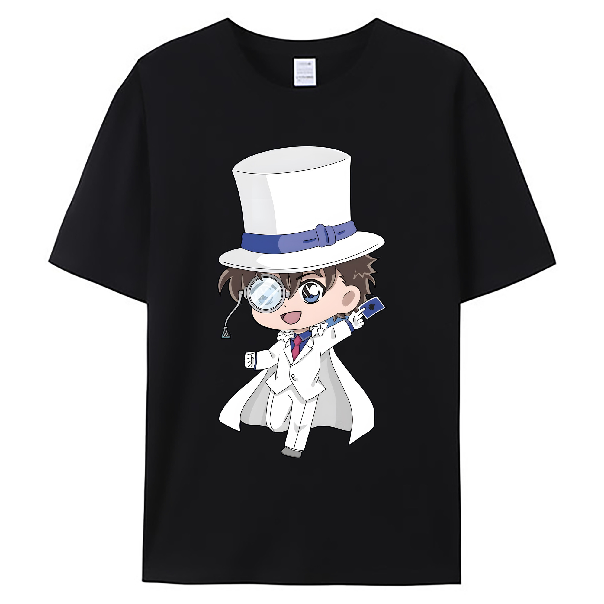 （画像用） 名探偵コナン くろば かいと Detective Conan Kuroba Kaito 綿100％ メンズ半袖Tシャツ｜肌触りやわらか＆通気性