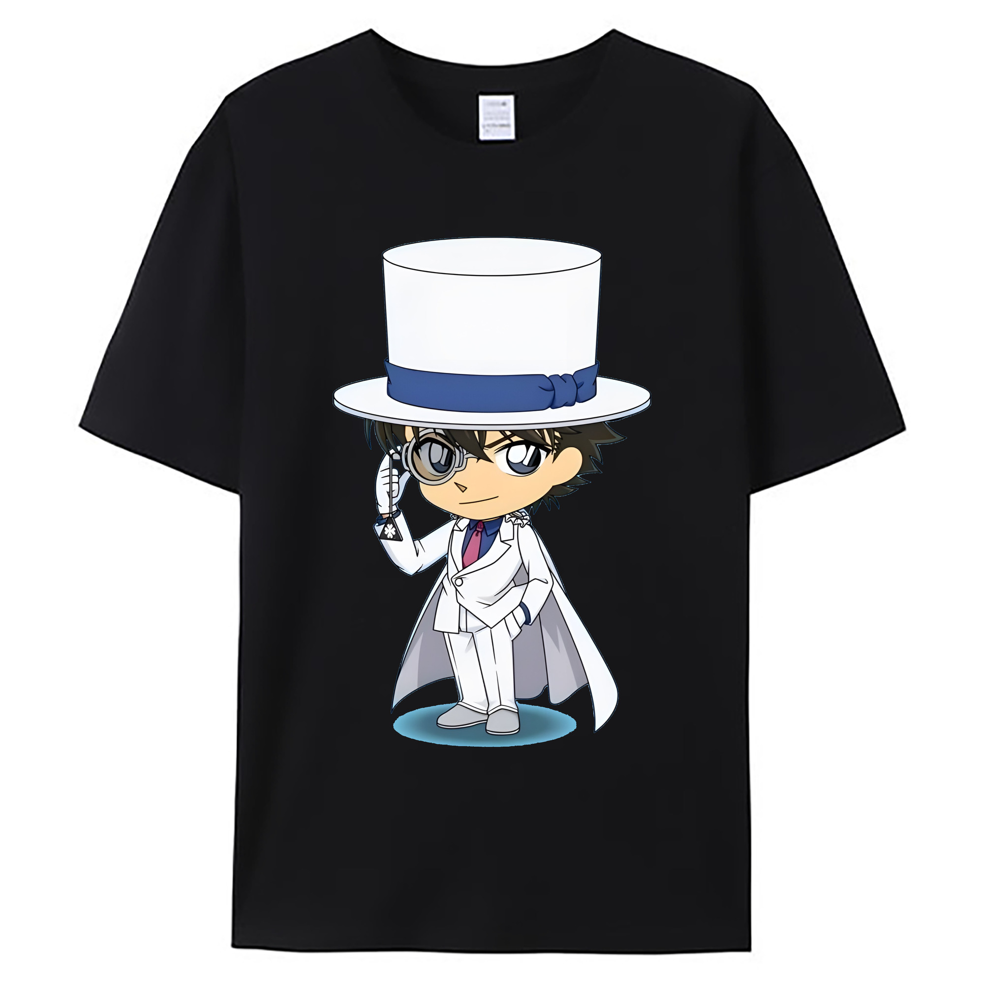 （画像用） 名探偵コナン くろば かいと Detective Conan Kuroba Kaito 綿100％ メンズ半袖Tシャツ｜肌触りやわらか＆通気性