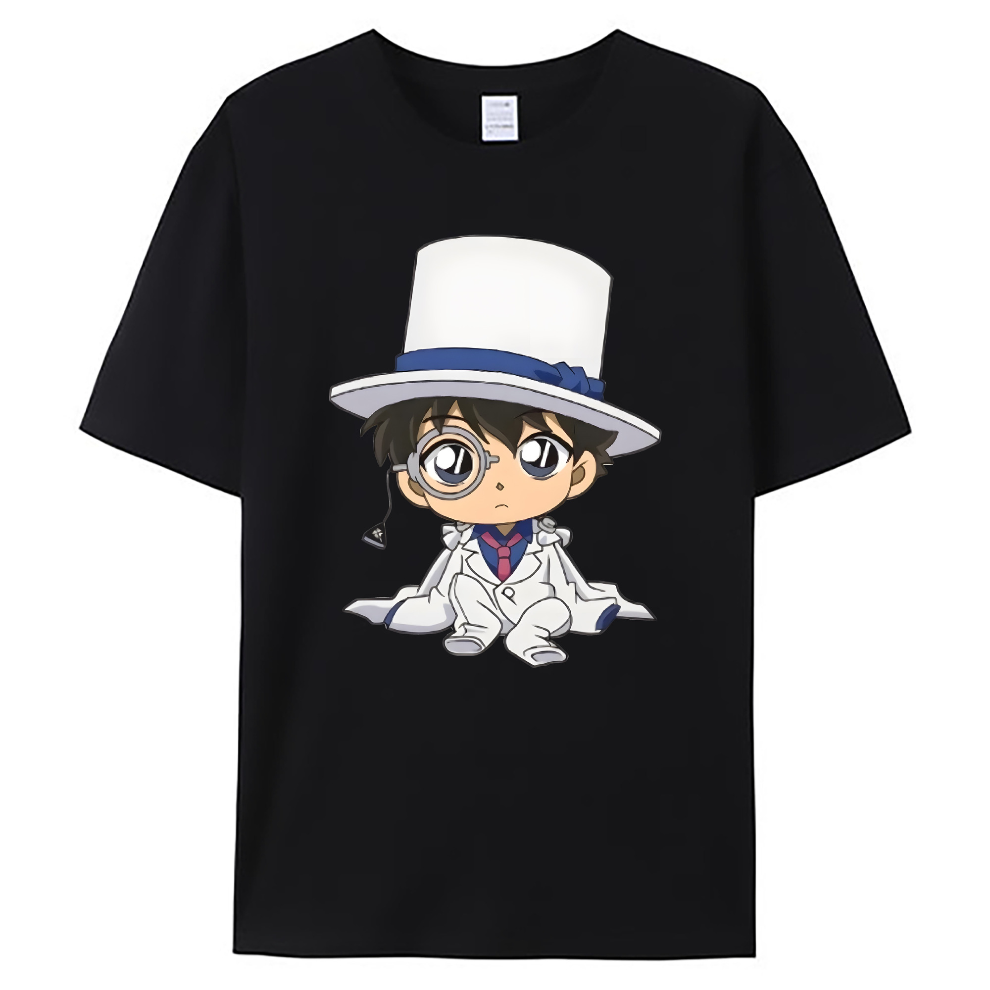 （画像用） 名探偵コナン くろば かいと Detective Conan Kuroba Kaito 綿100％ メンズ半袖Tシャツ｜肌触りやわらか＆通気性