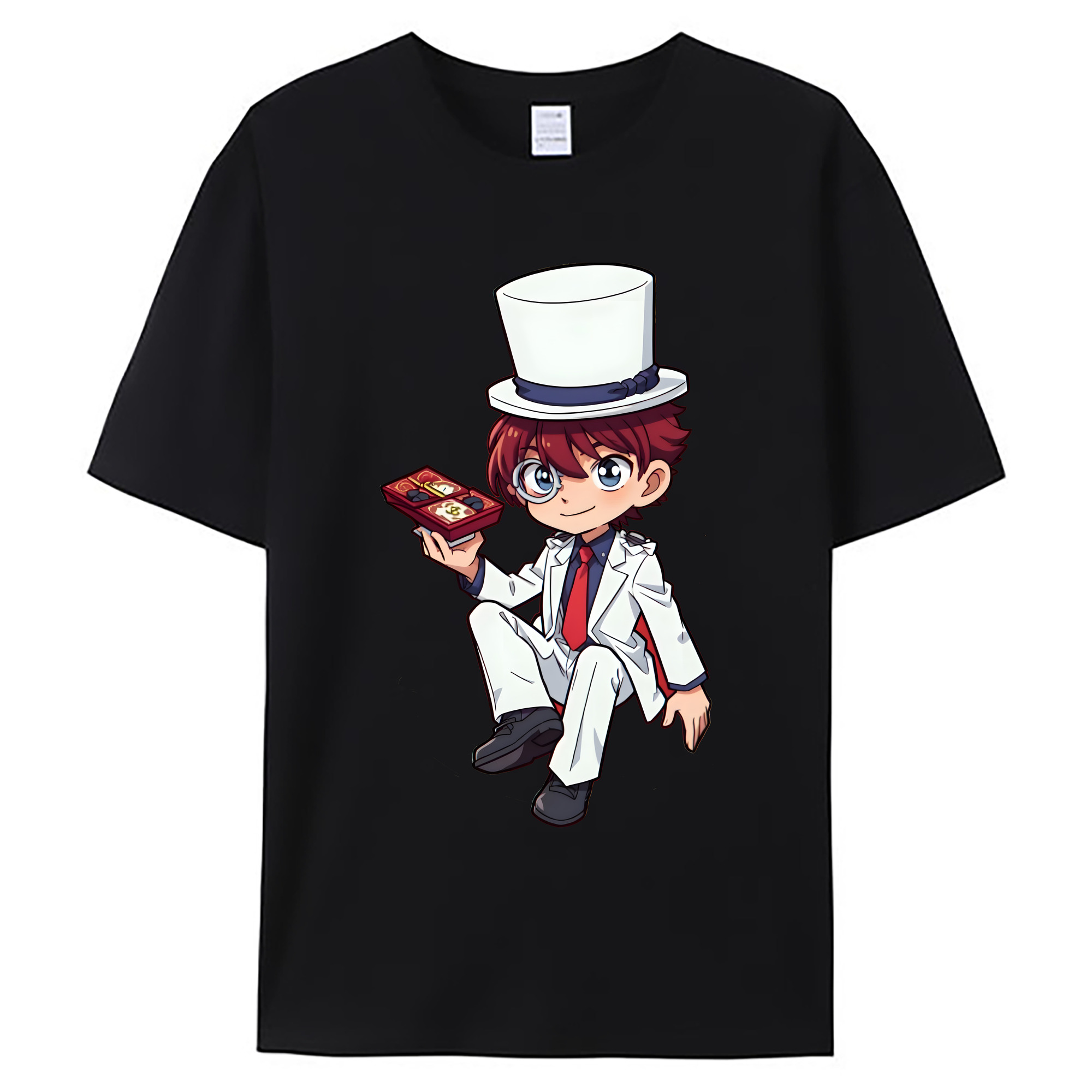 （画像用） 名探偵コナン くろば かいと Detective Conan Kuroba Kaito 綿100％ メンズ半袖Tシャツ｜肌触りやわらか＆通気性