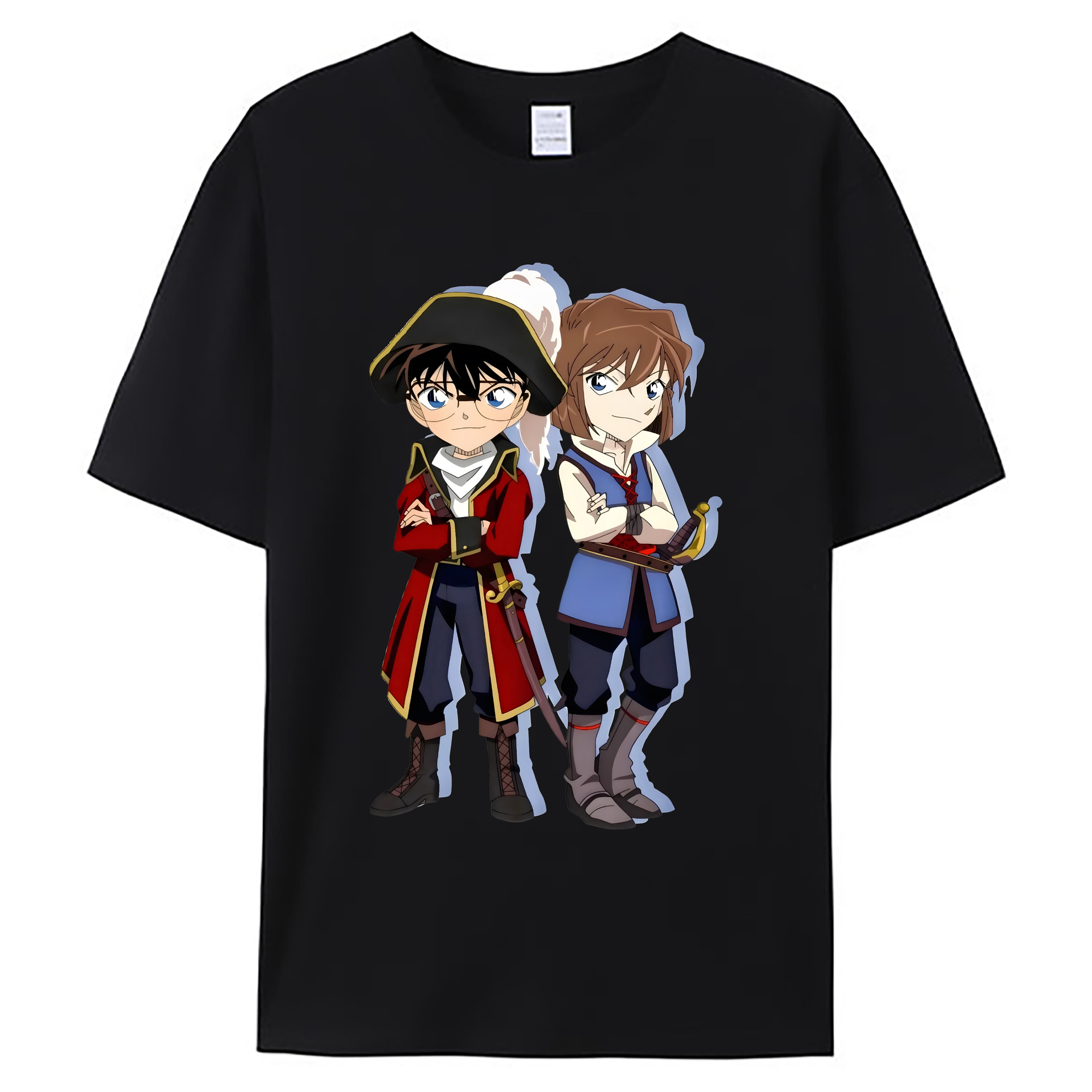 （画像用） 名探偵コナン 灰原 哀 はいばら あい Detective Conan Anita Hailey、Vi Graythorn Haibara Ai 綿100％ メンズ半袖Tシャツ｜肌触りやわらか＆通気性