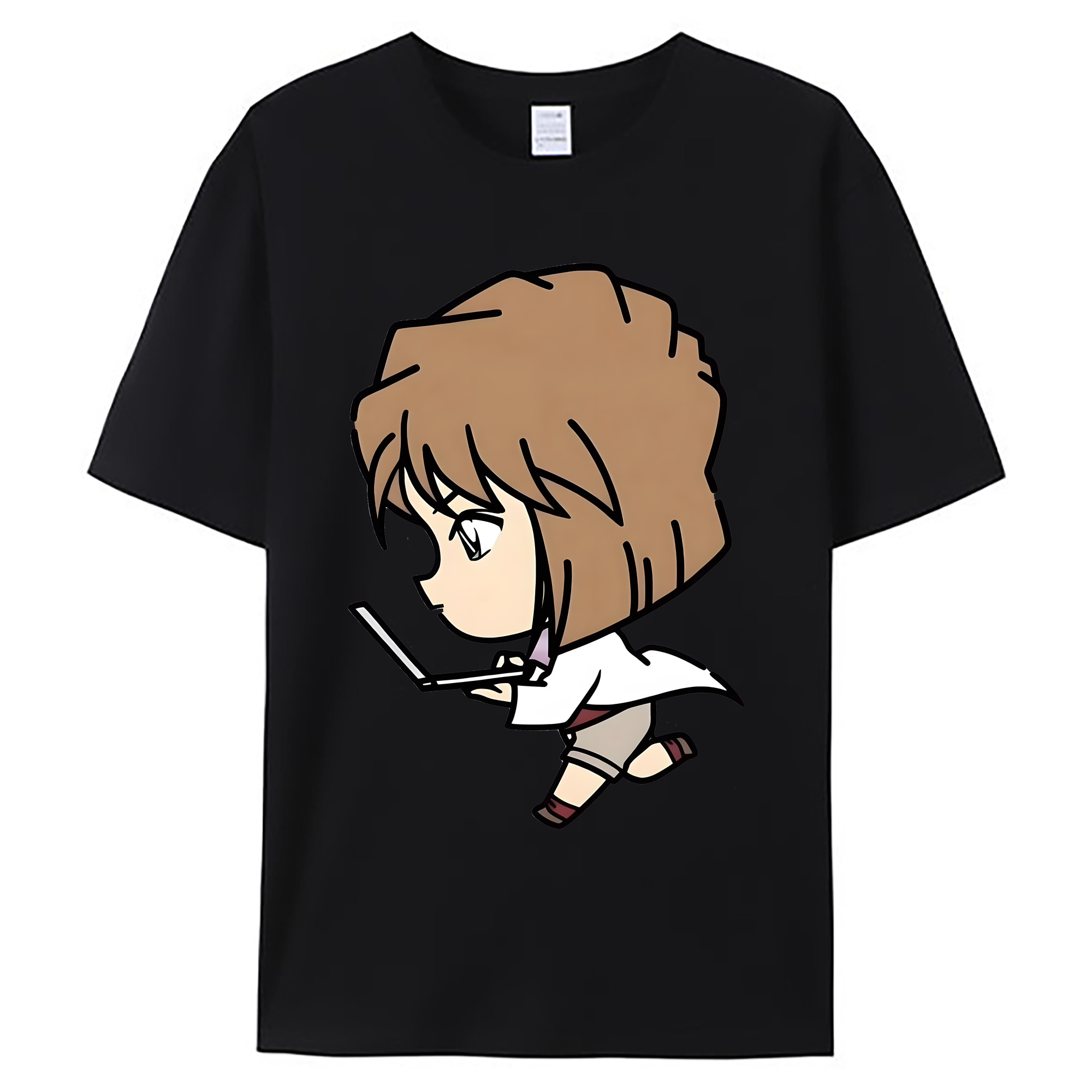 （画像用） 名探偵コナン 灰原 哀 はいばら あい Detective Conan Anita Hailey、Vi Graythorn Haibara Ai 綿100％ メンズ半袖Tシャツ｜肌触りやわらか＆通気性