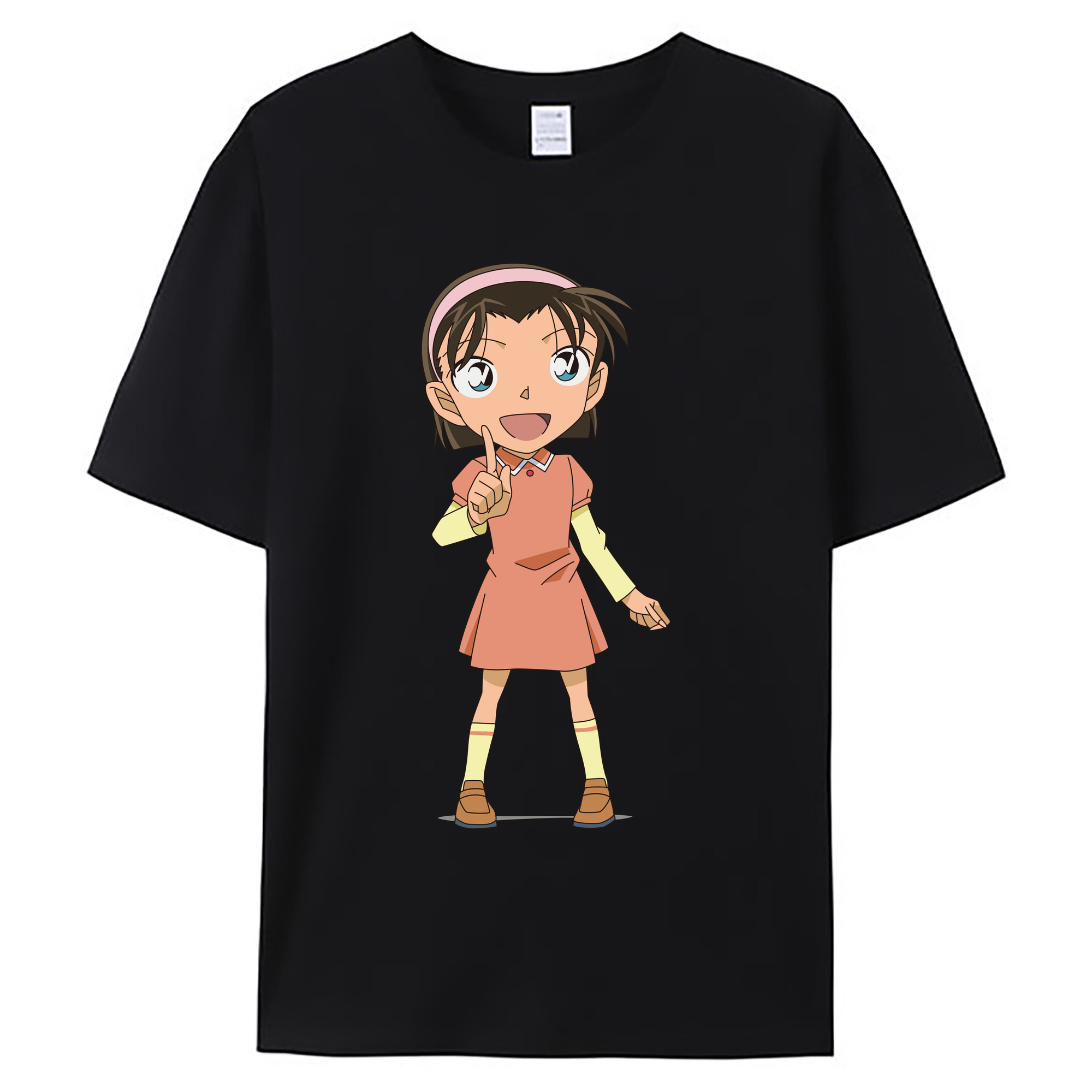 （画像用） 名探偵コナン 吉田 歩美 よしだ あゆみ Detective Conan my Yeager 綿100％ メンズ半袖Tシャツ｜肌触りやわらか＆通気性