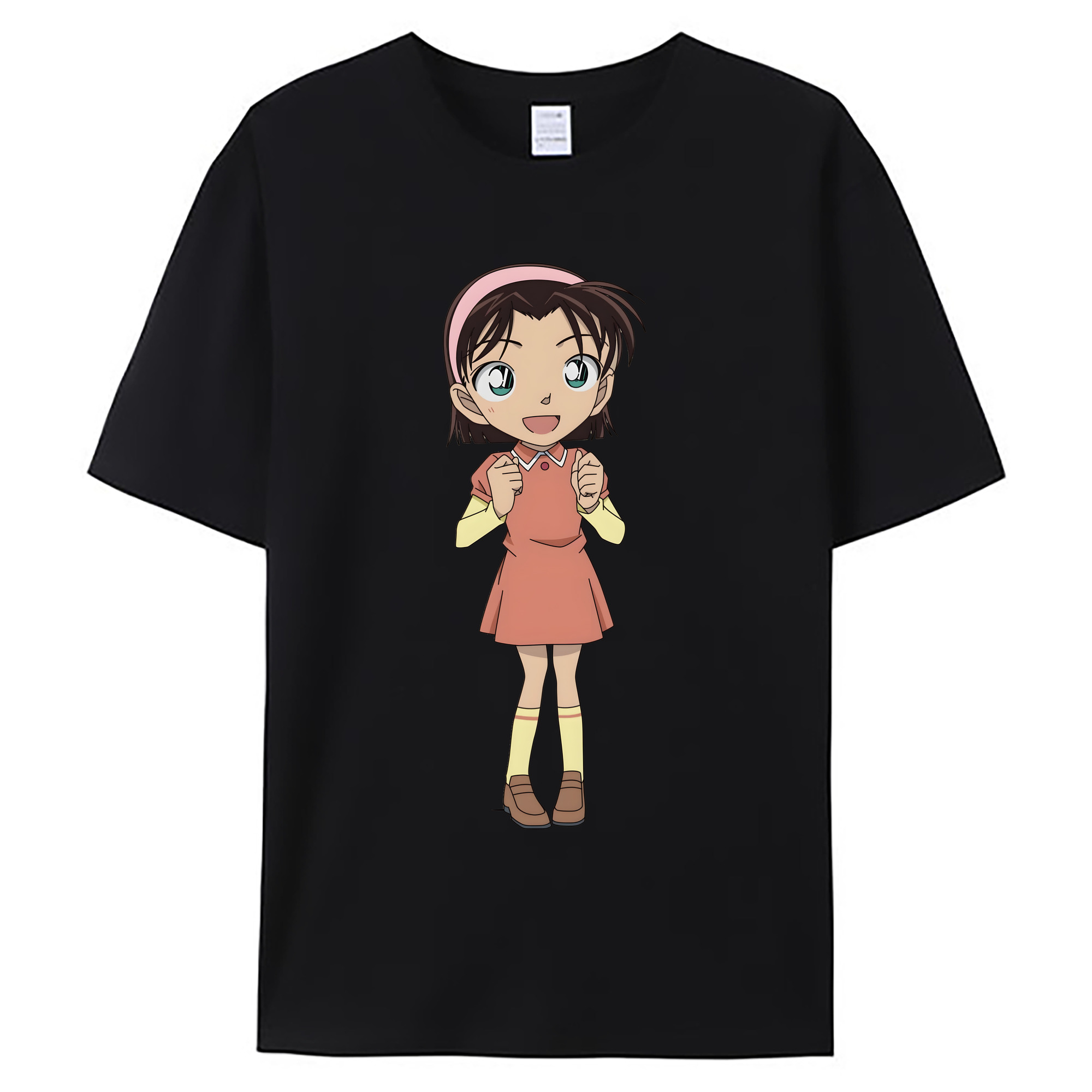 （画像用） 名探偵コナン 吉田 歩美 よしだ あゆみ Detective Conan my Yeager 綿100％ メンズ半袖Tシャツ｜肌触りやわらか＆通気性