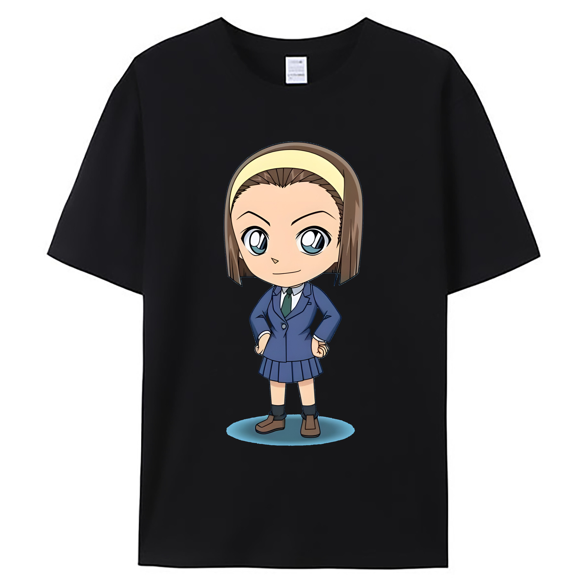 （画像用） 名探偵コナン 吉田 歩美 よしだ あゆみ Detective Conan my Yeager 綿100％ メンズ半袖Tシャツ｜肌触りやわらか＆通気性