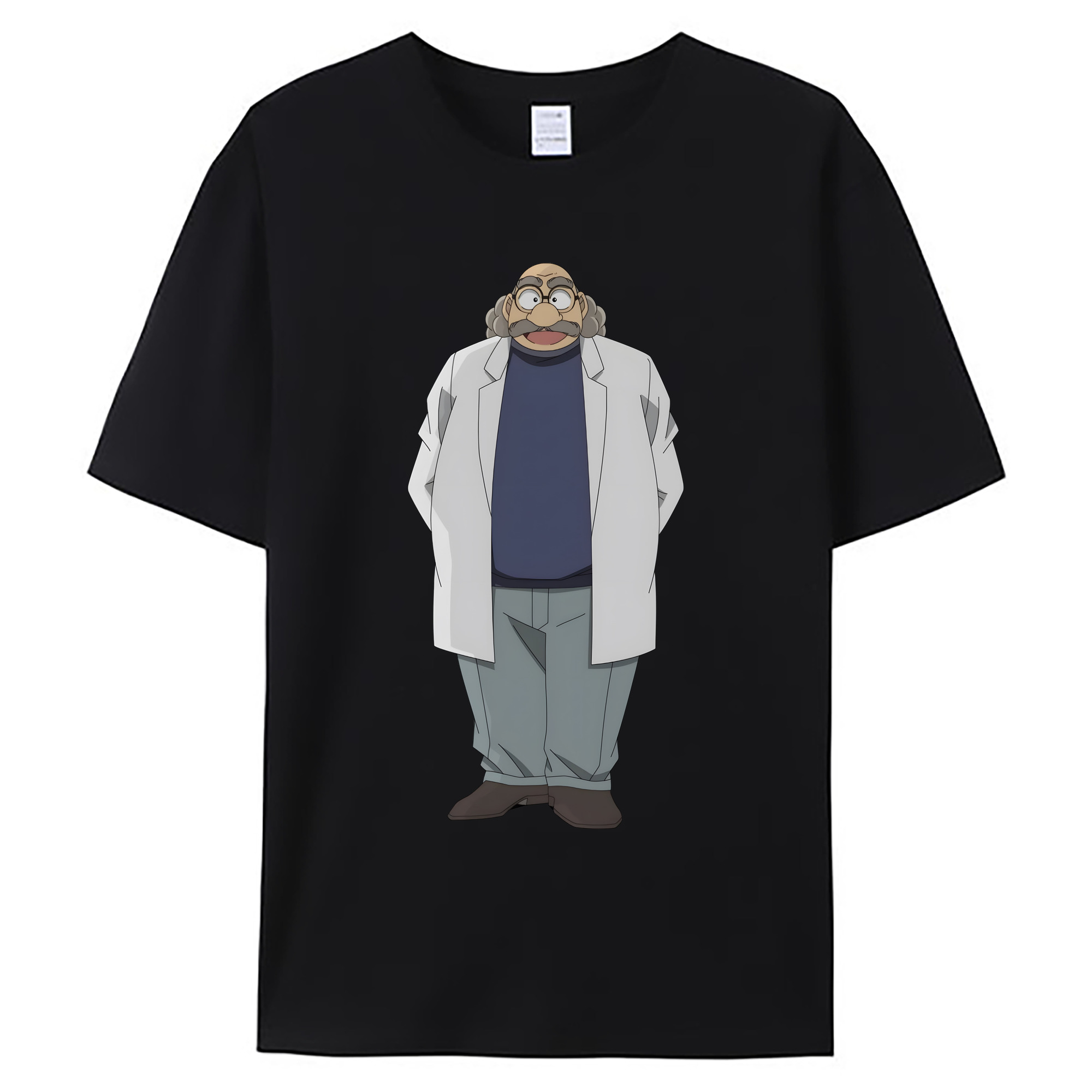 （画像用） 名探偵コナン あがさ ひろし Detective Conan Agasa Hiroshi 綿100％ メンズ半袖Tシャツ｜肌触りやわらか＆通気性