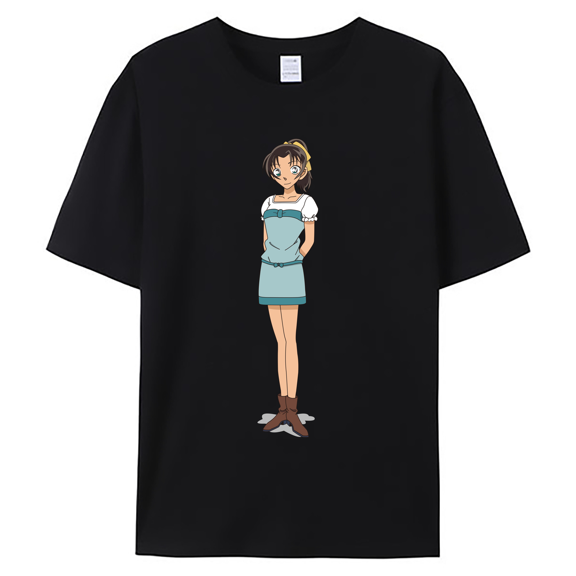 （画像用） 名探偵コナン Detective Conan 綿100％ メンズ半袖Tシャツ｜肌触りやわらか＆通気性