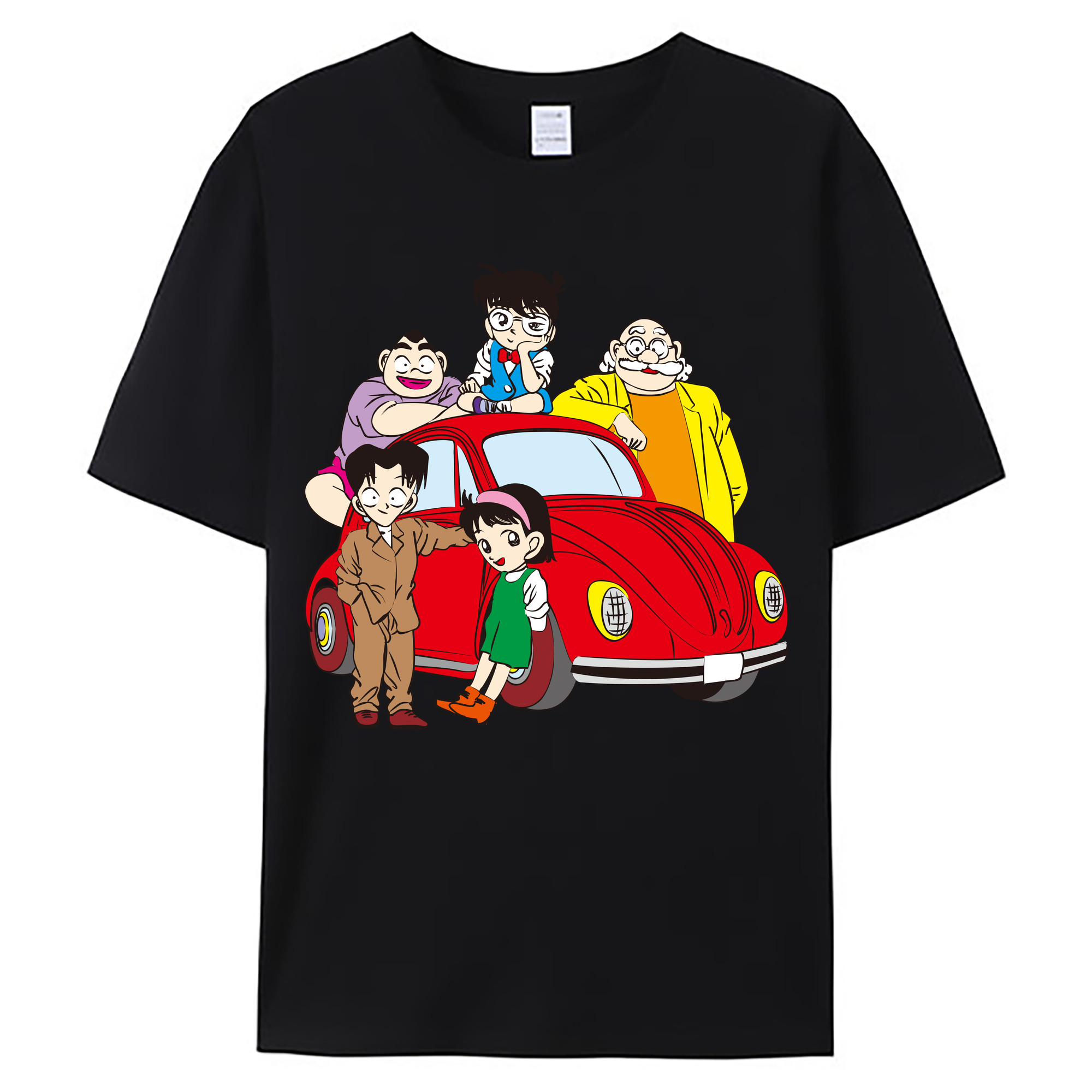 （画像用） 名探偵コナン Detective Conan 綿100％ メンズ半袖Tシャツ｜肌触りやわらか＆通気性