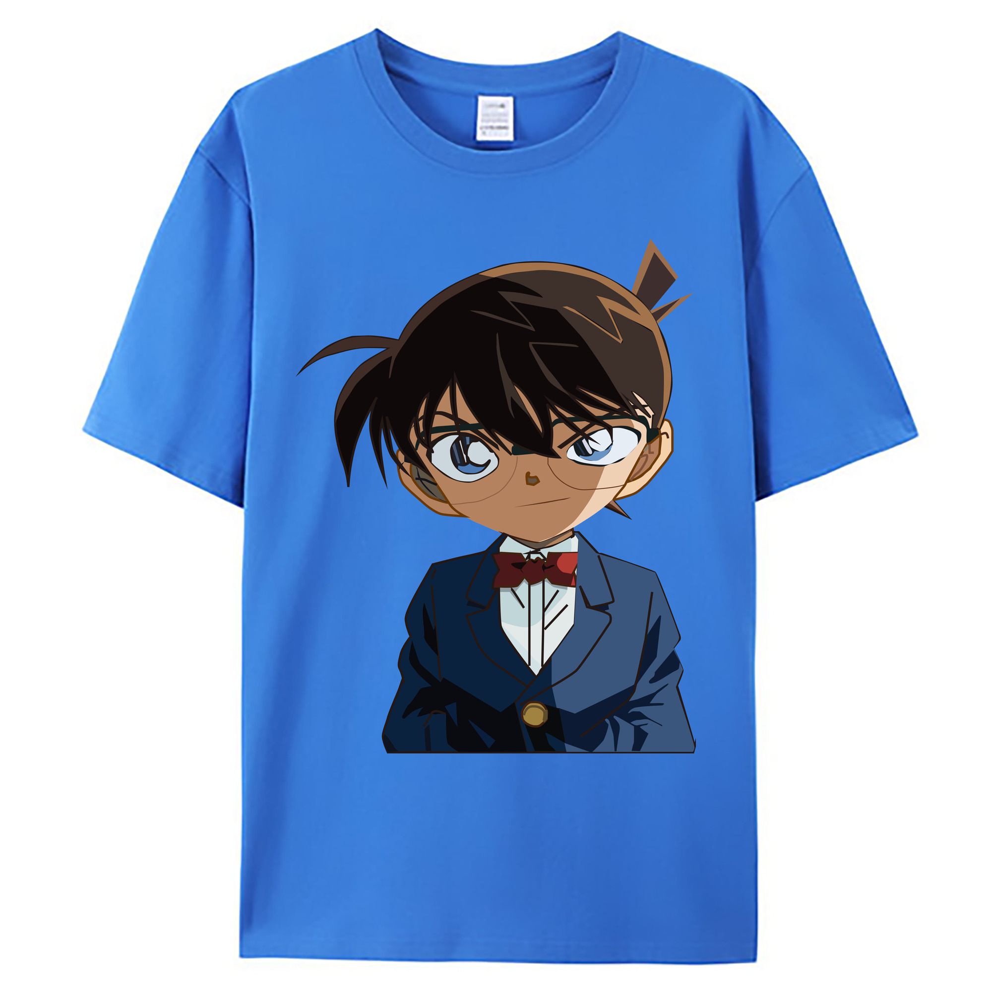 （画像用） 名探偵コナン 江戸川 コナン Detective Conan Conan Edogawa 綿100％ メンズ半袖Tシャツ｜肌触りやわらか＆通気性