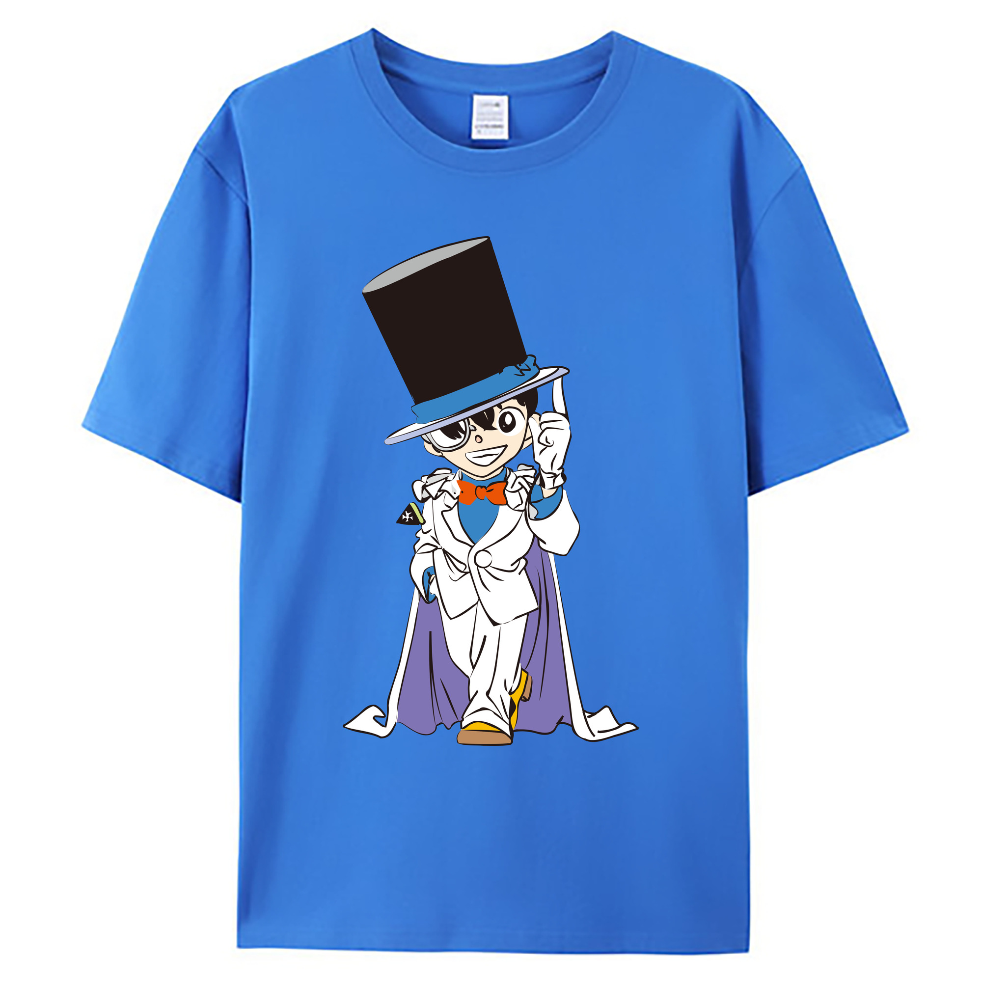 （画像用） 名探偵コナン 江戸川 コナン Detective Conan Conan Edogawa 綿100％ メンズ半袖Tシャツ｜肌触りやわらか＆通気性