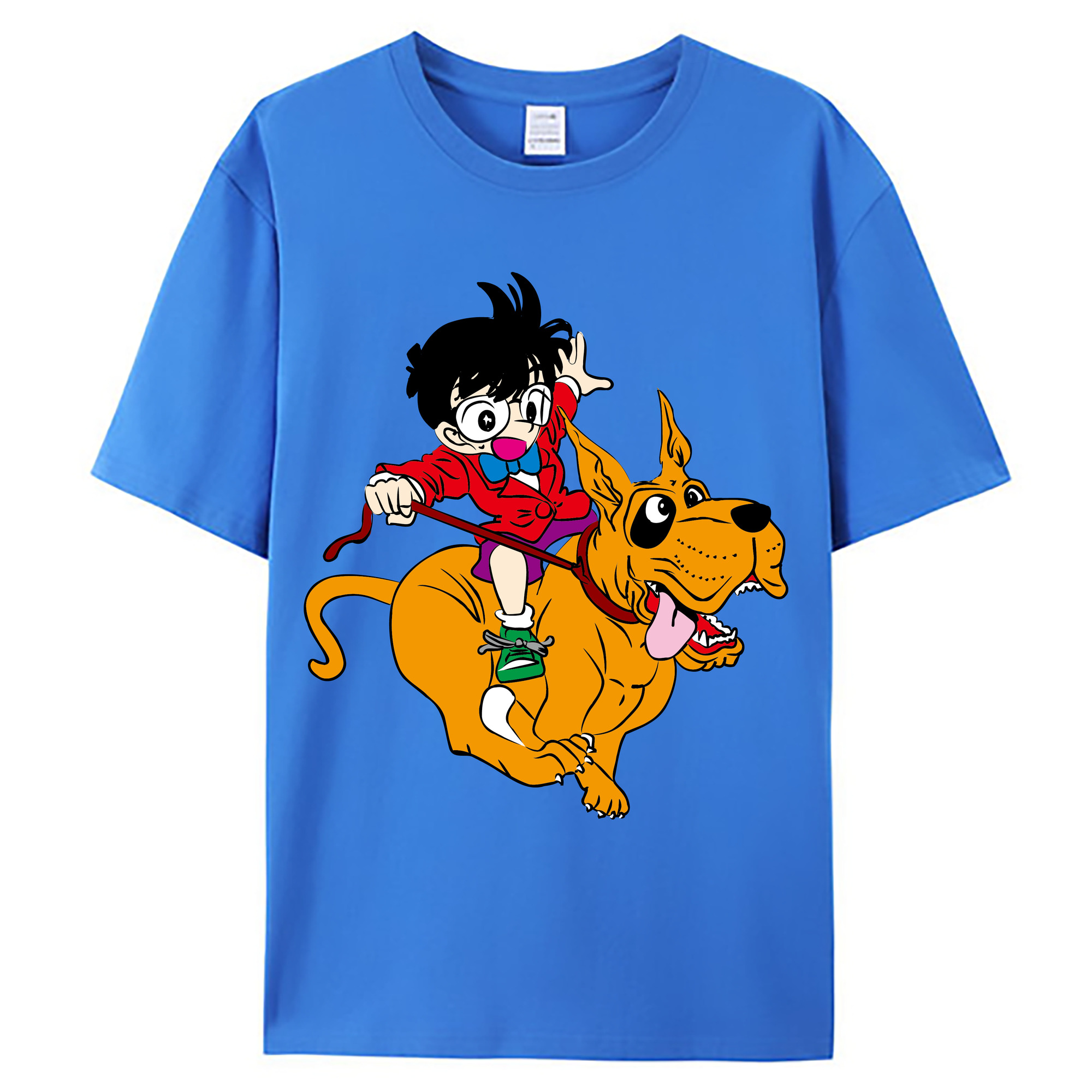 （画像用） 名探偵コナン 江戸川 コナン Detective Conan Conan Edogawa 綿100％ メンズ半袖Tシャツ｜肌触りやわらか＆通気性